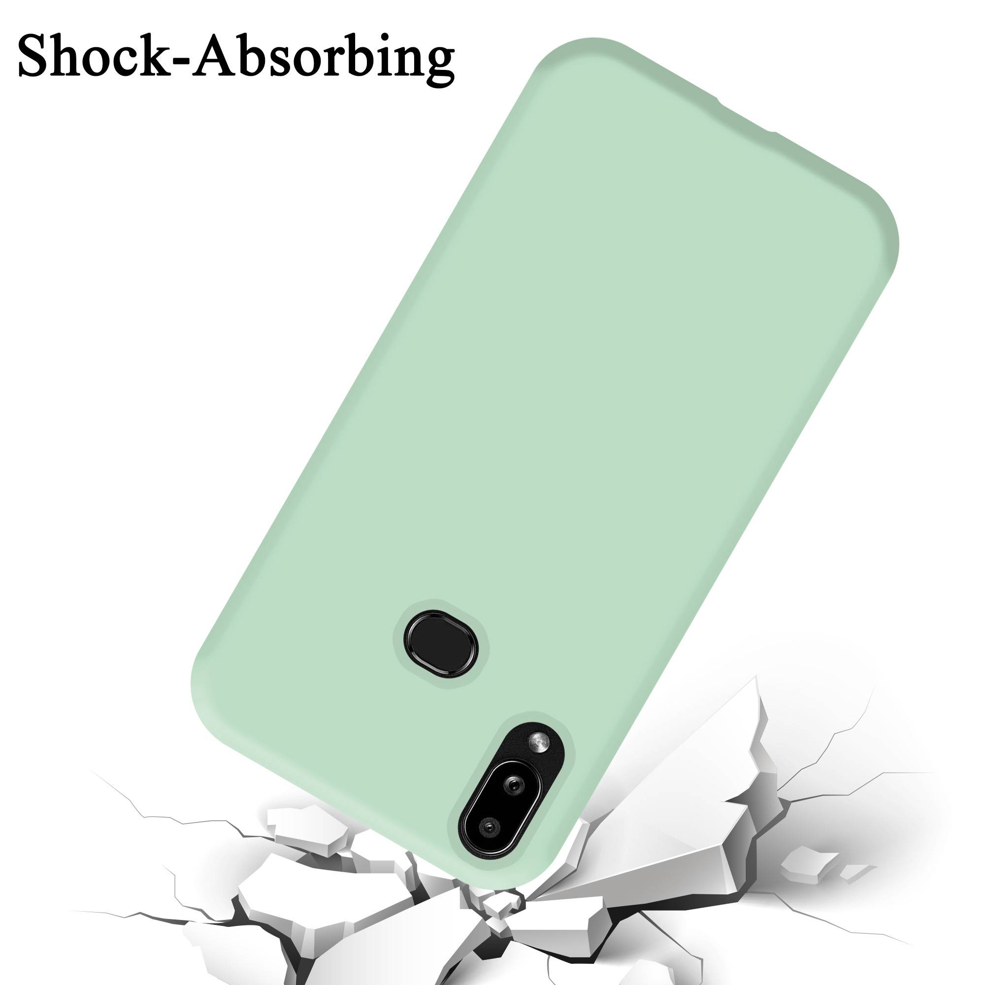 Cadorabo Schutzhülle für Samsung Galaxy A10s / M01s Hülle in Grün Handyhülle Case Cover TPU Etui
