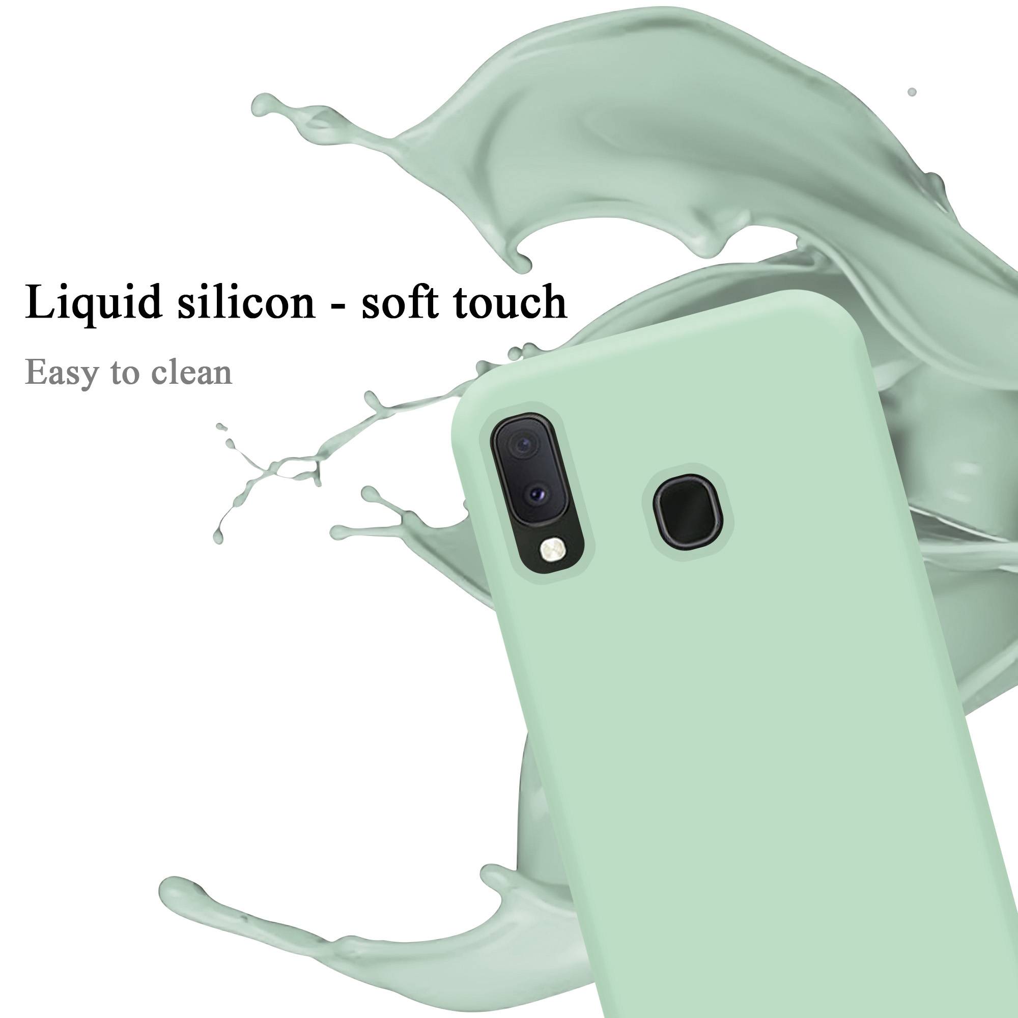 Cadorabo Schutzhülle für Samsung Galaxy A10e / A20e Hülle in Grün Handyhülle Case Cover TPU Etui