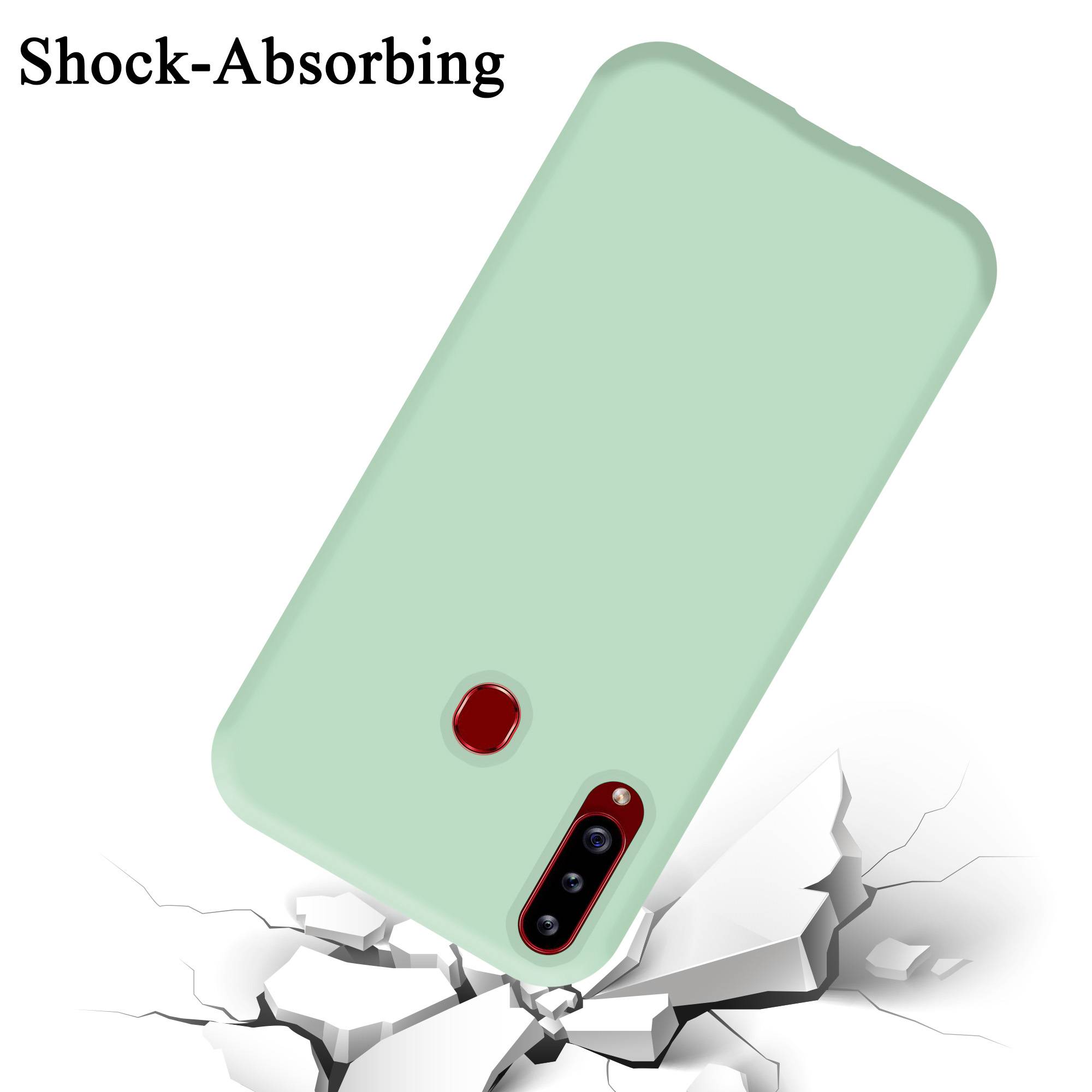 Cadorabo Schutzhülle für Samsung Galaxy A20s Hülle in Grün Handyhülle Case Cover TPU Etui