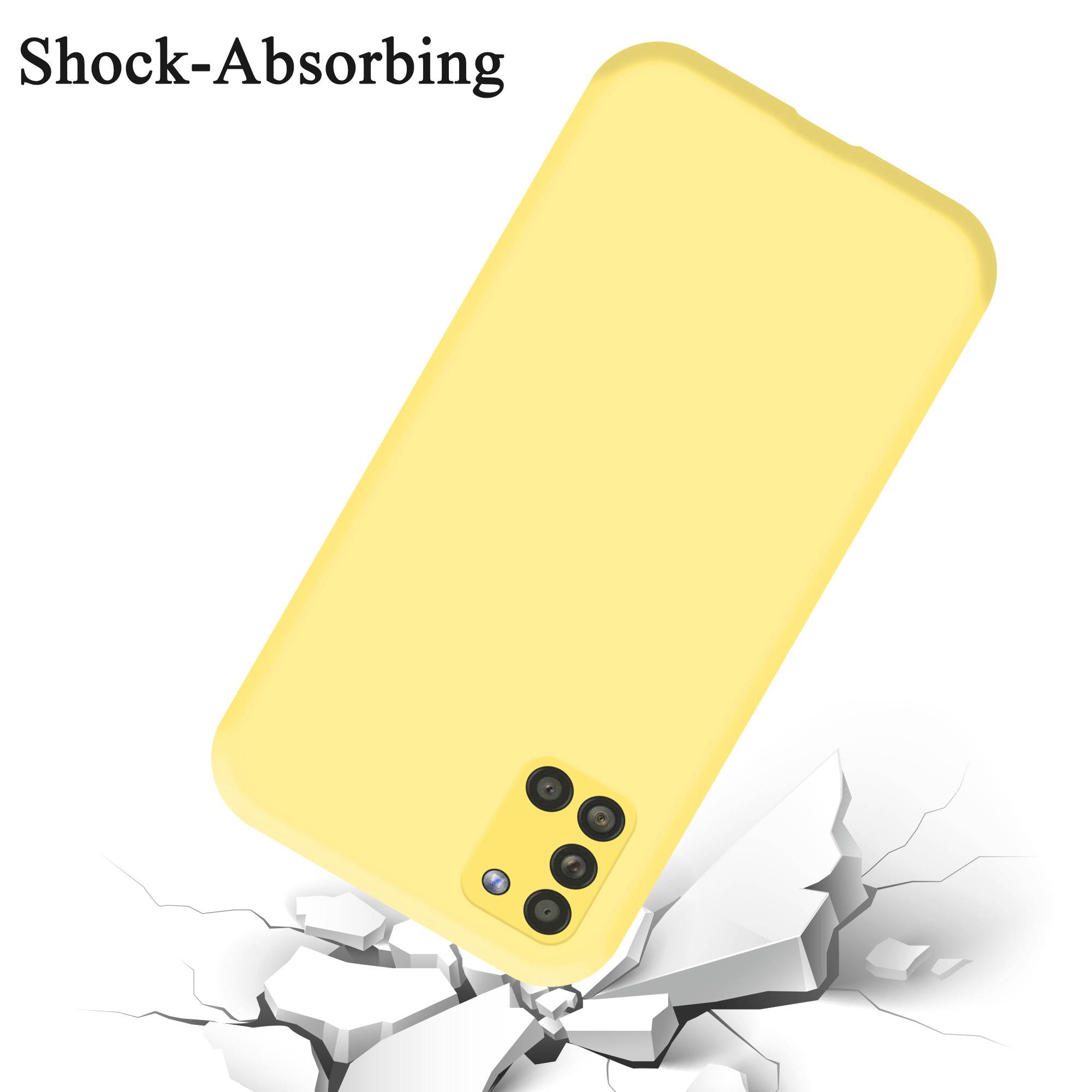 Cadorabo Schutzhülle für Samsung Galaxy A31 Hülle in Gelb Handyhülle Case Cover TPU Etui