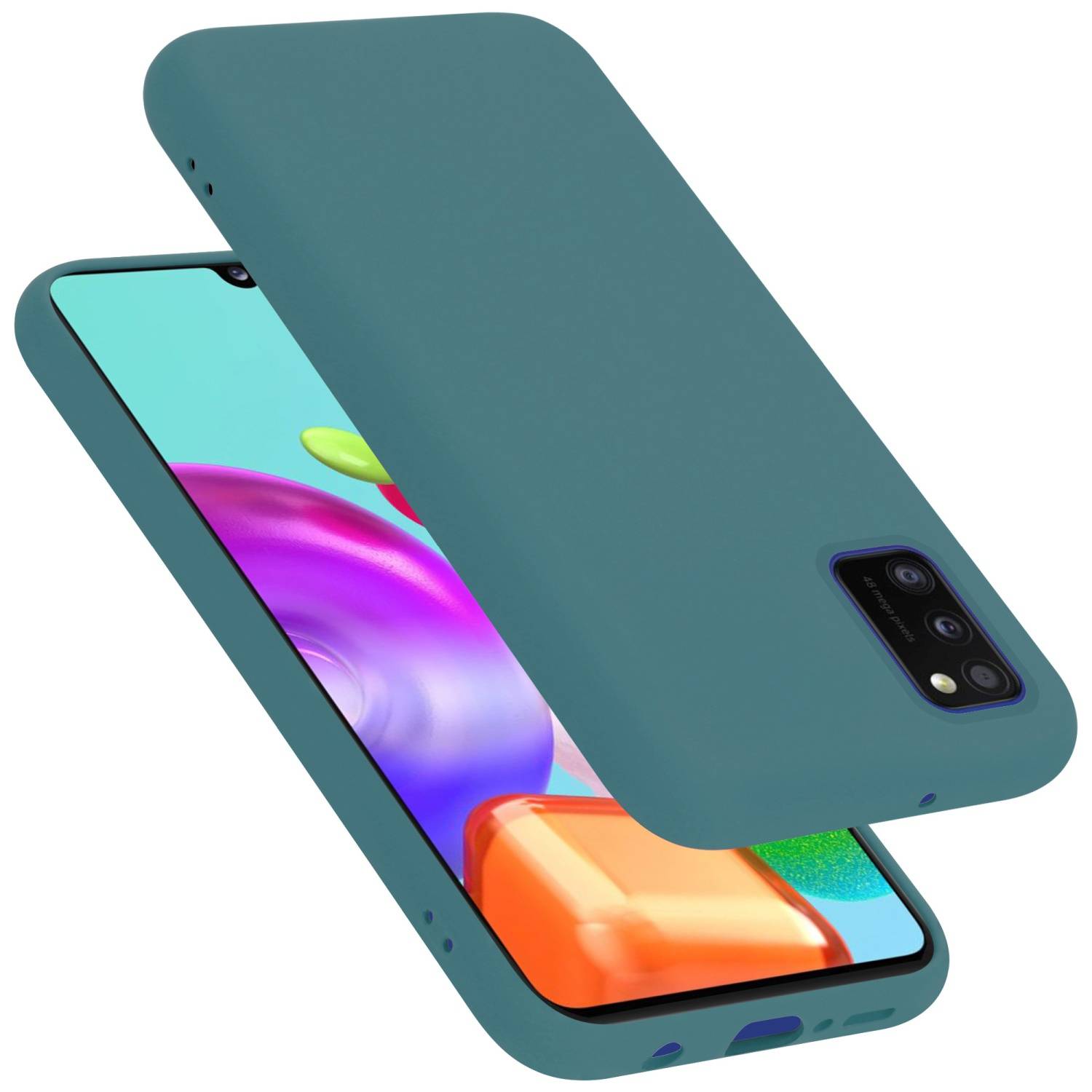 Cadorabo Schutzhülle für Samsung Galaxy A41 Hülle in Grün Handyhülle Case Cover TPU Etui