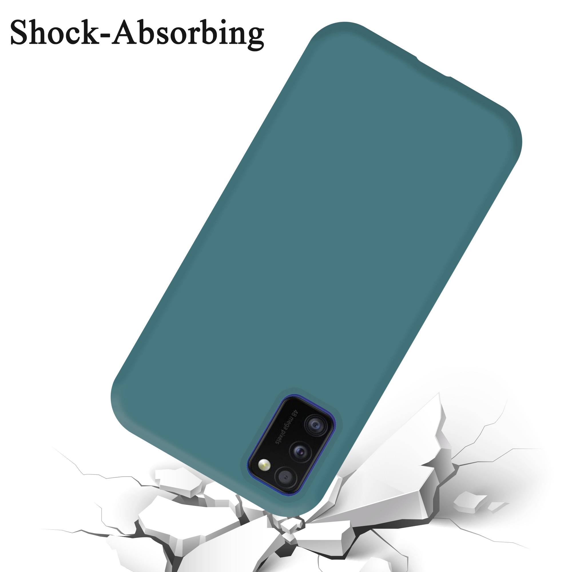 Cadorabo Schutzhülle für Samsung Galaxy A41 Hülle in Grün Handyhülle Case Cover TPU Etui