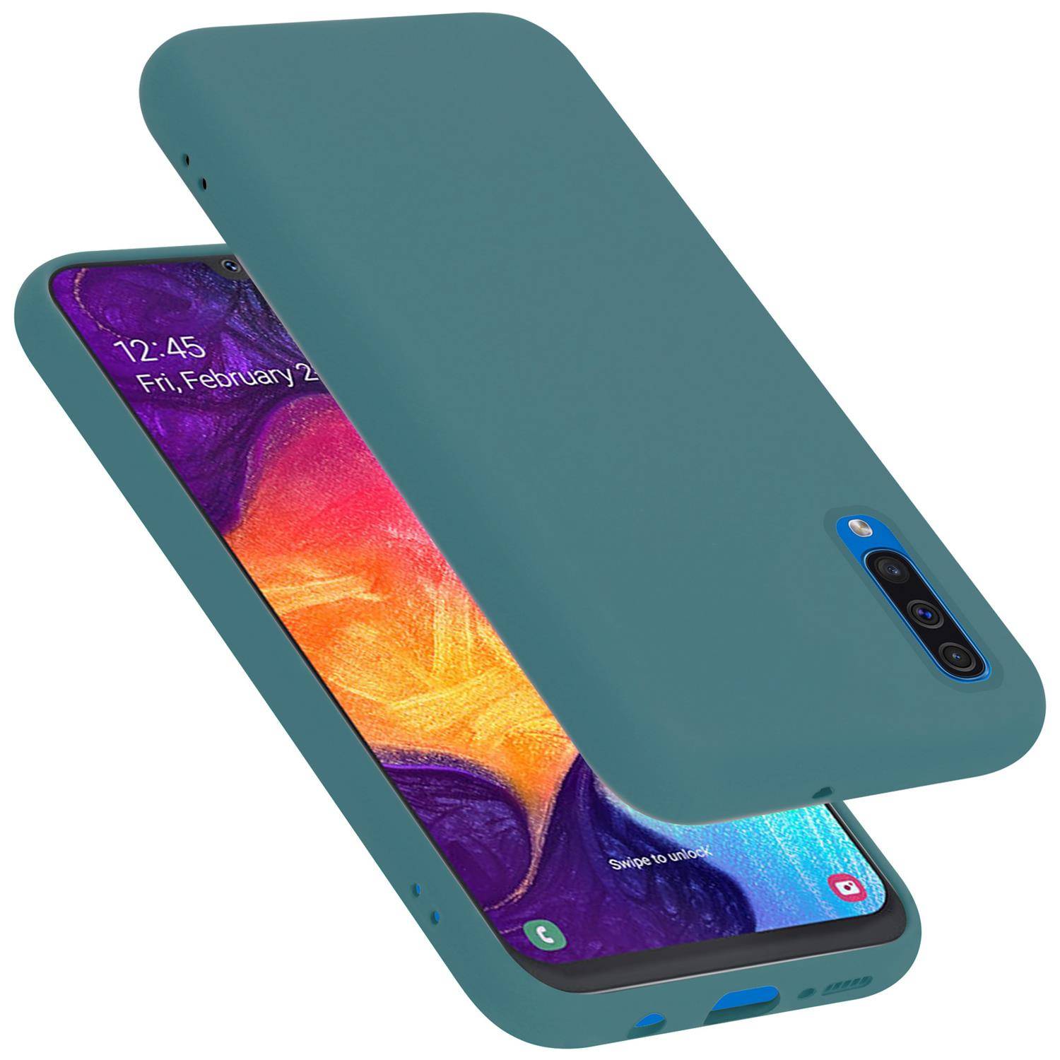 Cadorabo Schutzhülle für Samsung Galaxy A50 4G / A50s / A30s Hülle in Grün Handyhülle Case Cover TPU Etui
