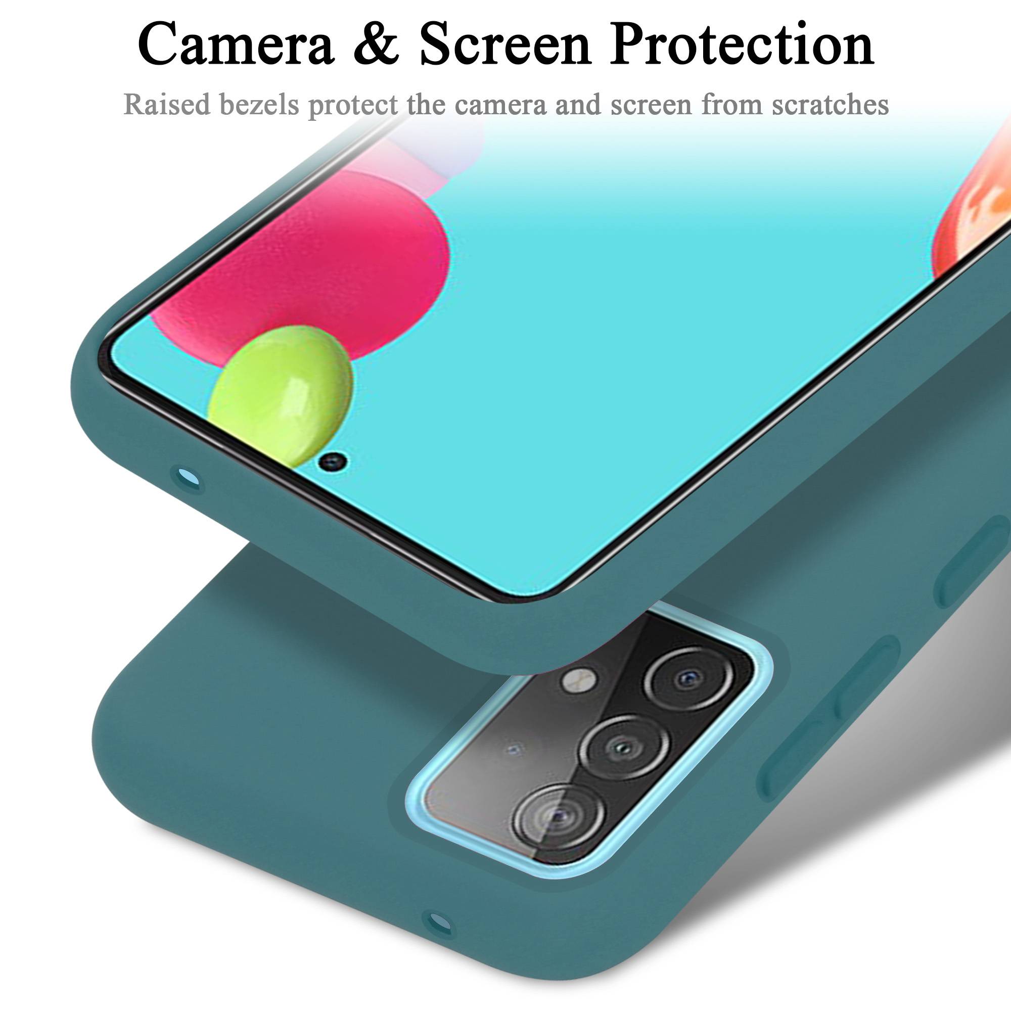 Cadorabo Schutzhülle für Samsung Galaxy A52 (4G / 5G) / A52s Hülle in Grün Handyhülle Case Cover TPU Etui