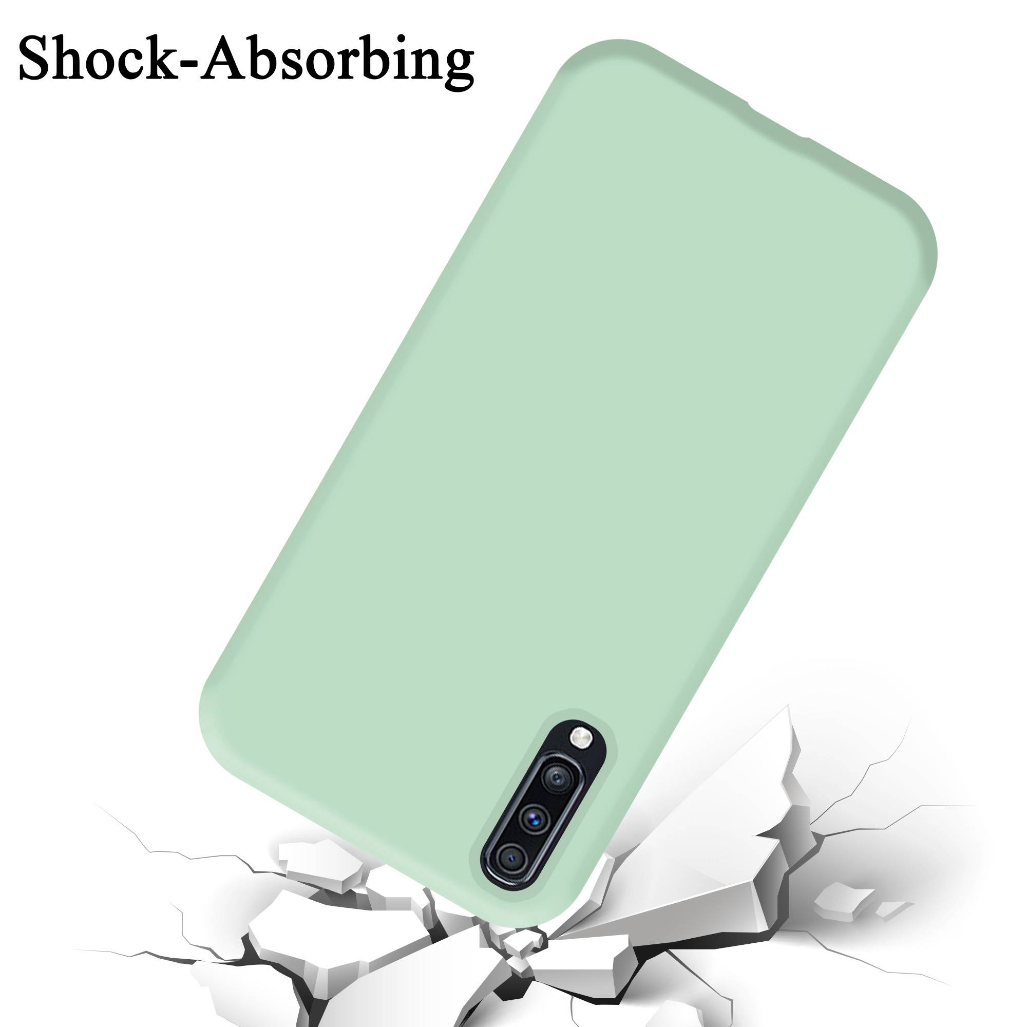 Cadorabo Schutzhülle für Samsung Galaxy A70 / A70s Hülle in Grün Handyhülle Case Cover TPU Etui