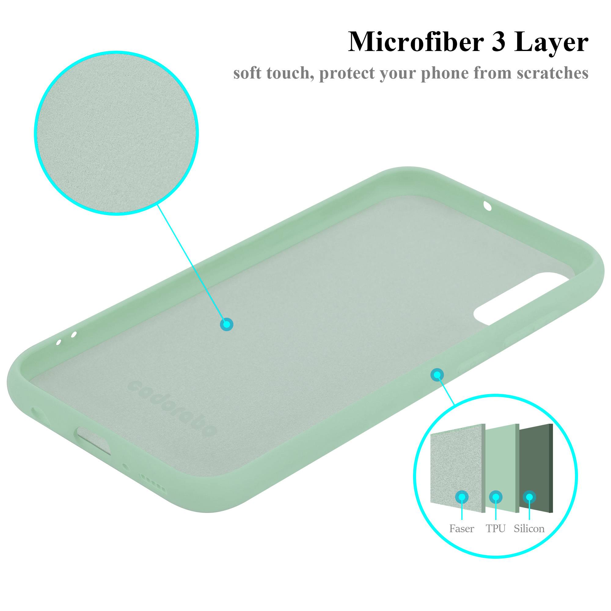 Cadorabo Schutzhülle für Samsung Galaxy A70 / A70s Hülle in Grün Handyhülle Case Cover TPU Etui