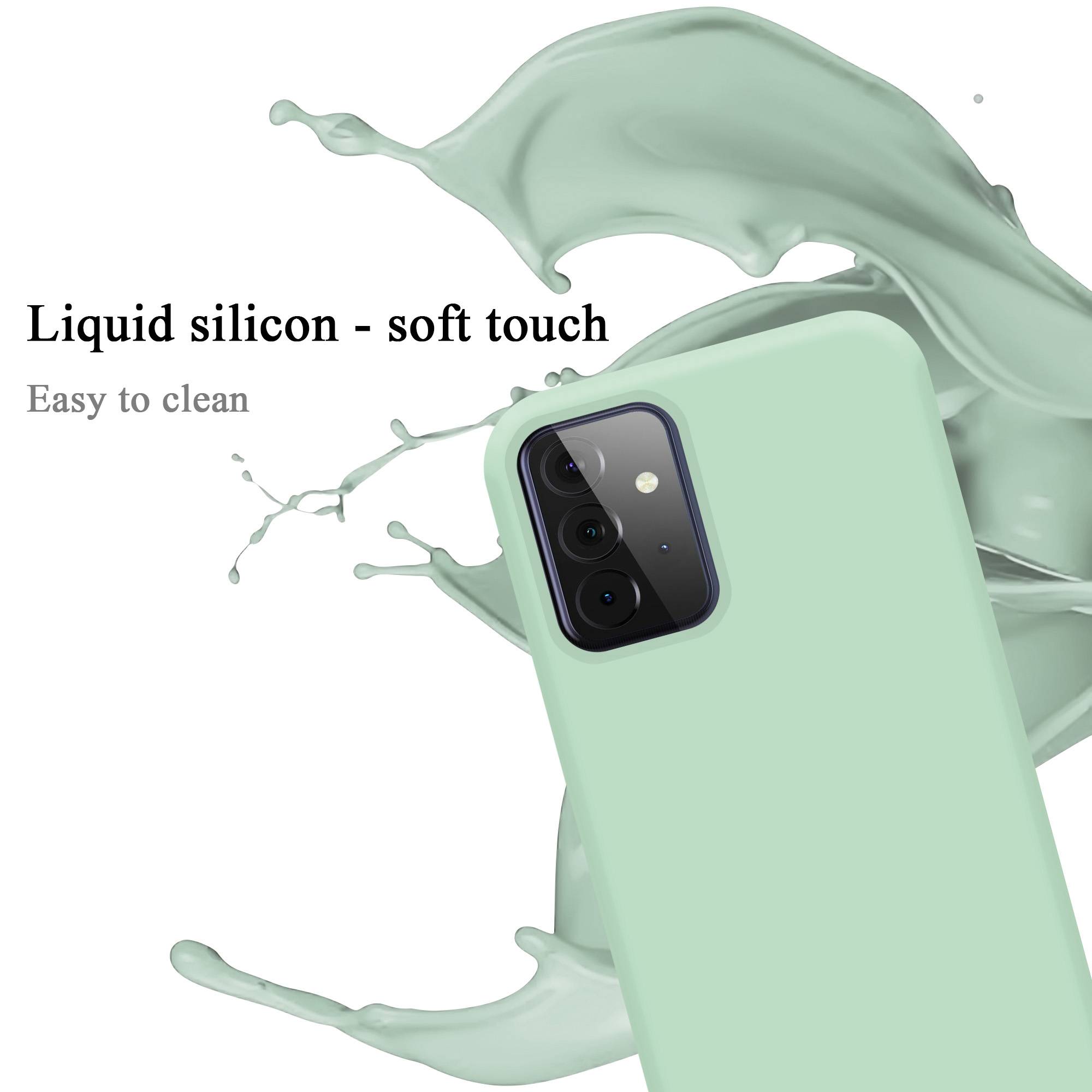 Cadorabo Schutzhülle für Samsung Galaxy A72 4G / 5G Hülle in Grün Handyhülle Case Cover TPU Etui