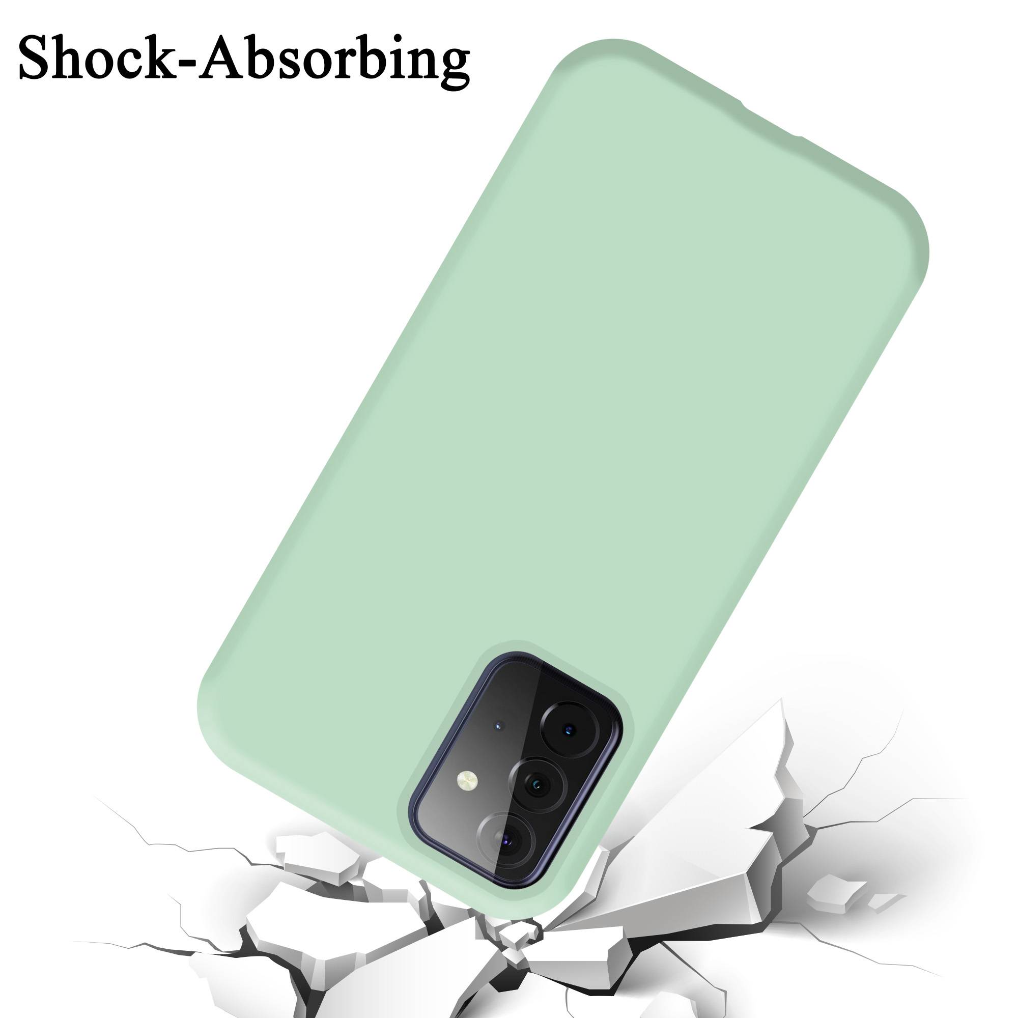 Cadorabo Schutzhülle für Samsung Galaxy A72 4G / 5G Hülle in Grün Handyhülle Case Cover TPU Etui