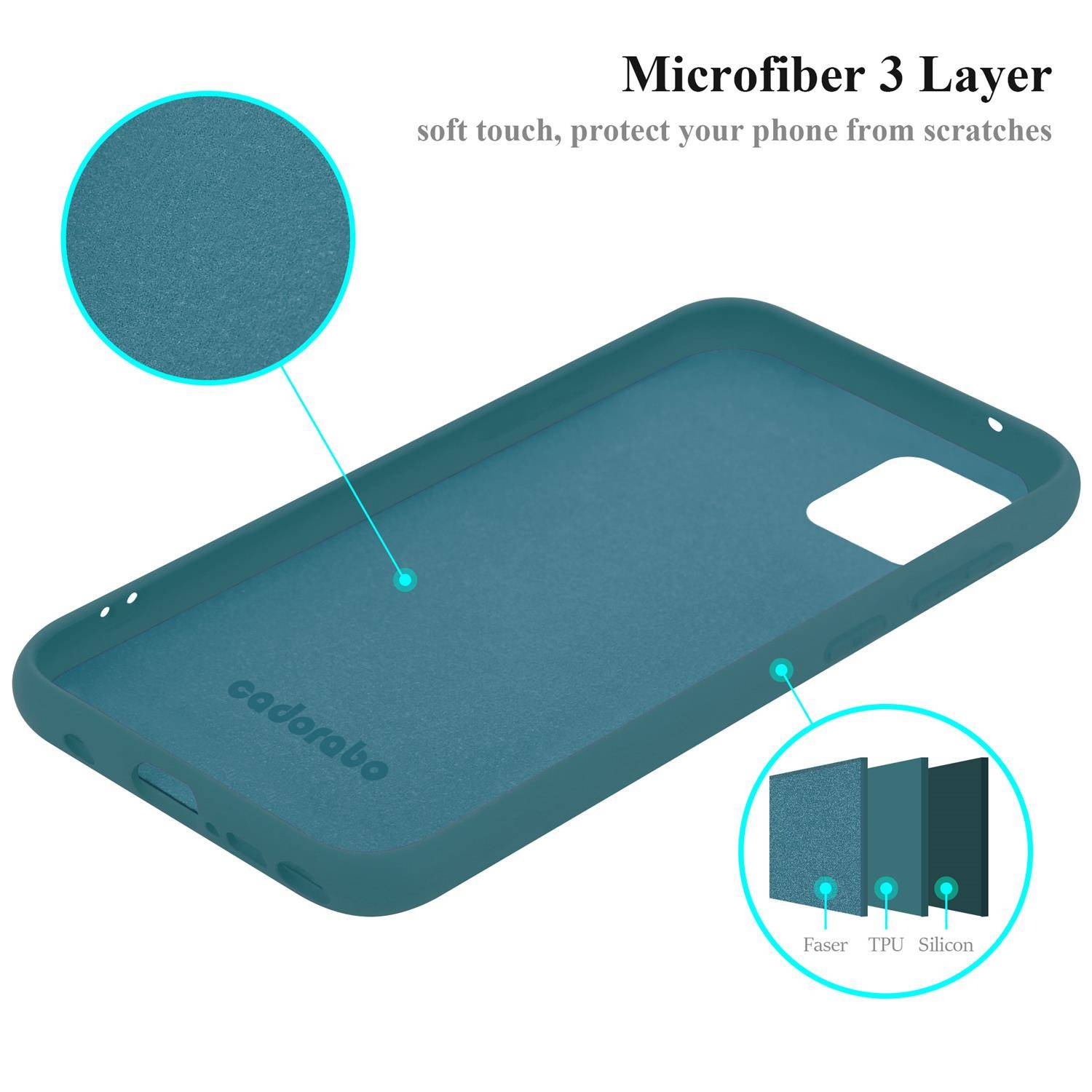 Cadorabo Schutzhülle für Samsung Galaxy A81 / NOTE 10 LITE / M60s Hülle in Grün Handyhülle Case Cover TPU Etui