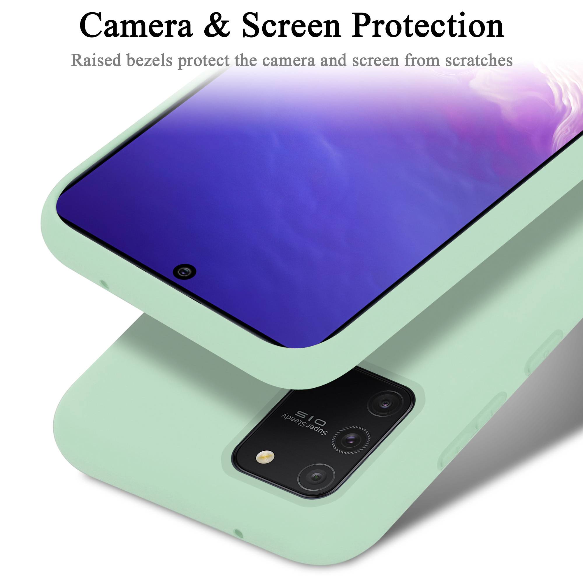 Cadorabo Schutzhülle für Samsung Galaxy A91 / S10 LITE / M80s Hülle in Grün Handyhülle Case Cover TPU Etui