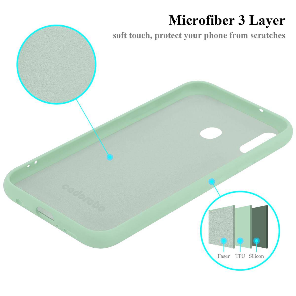 Cadorabo Schutzhülle für Samsung Galaxy M20 Hülle in Grün Handyhülle Case Cover TPU Etui