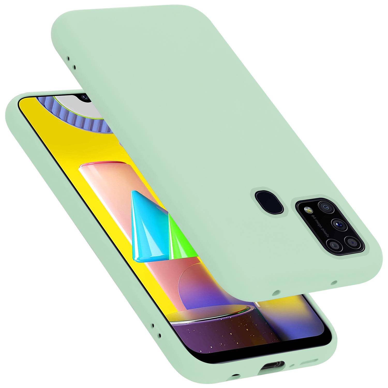 Cadorabo Schutzhülle für Samsung Galaxy M31 Hülle in Grün Handyhülle Case Cover TPU Etui