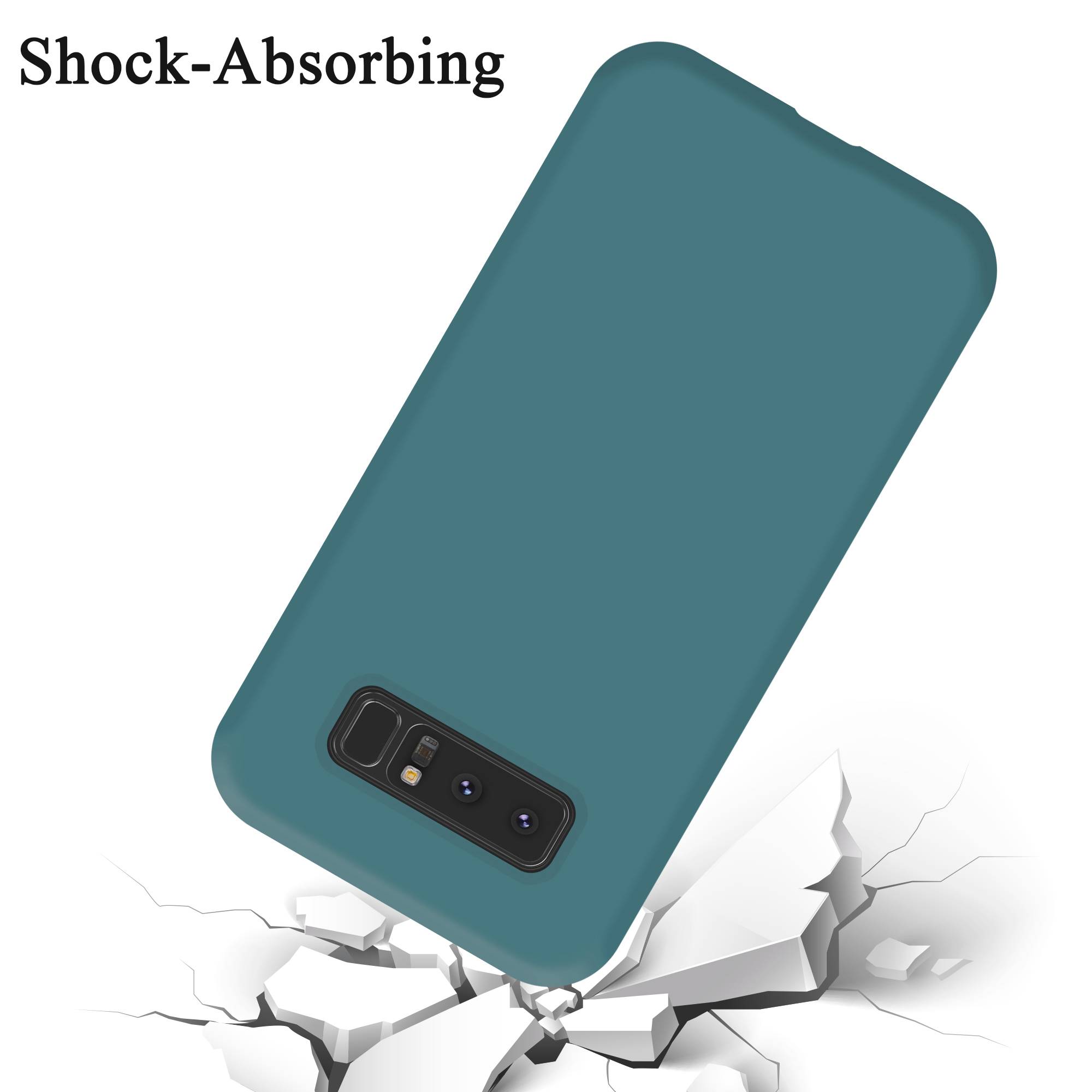 Cadorabo Schutzhülle für Samsung Galaxy NOTE 8 Hülle in Grün Handyhülle Case Cover TPU Etui