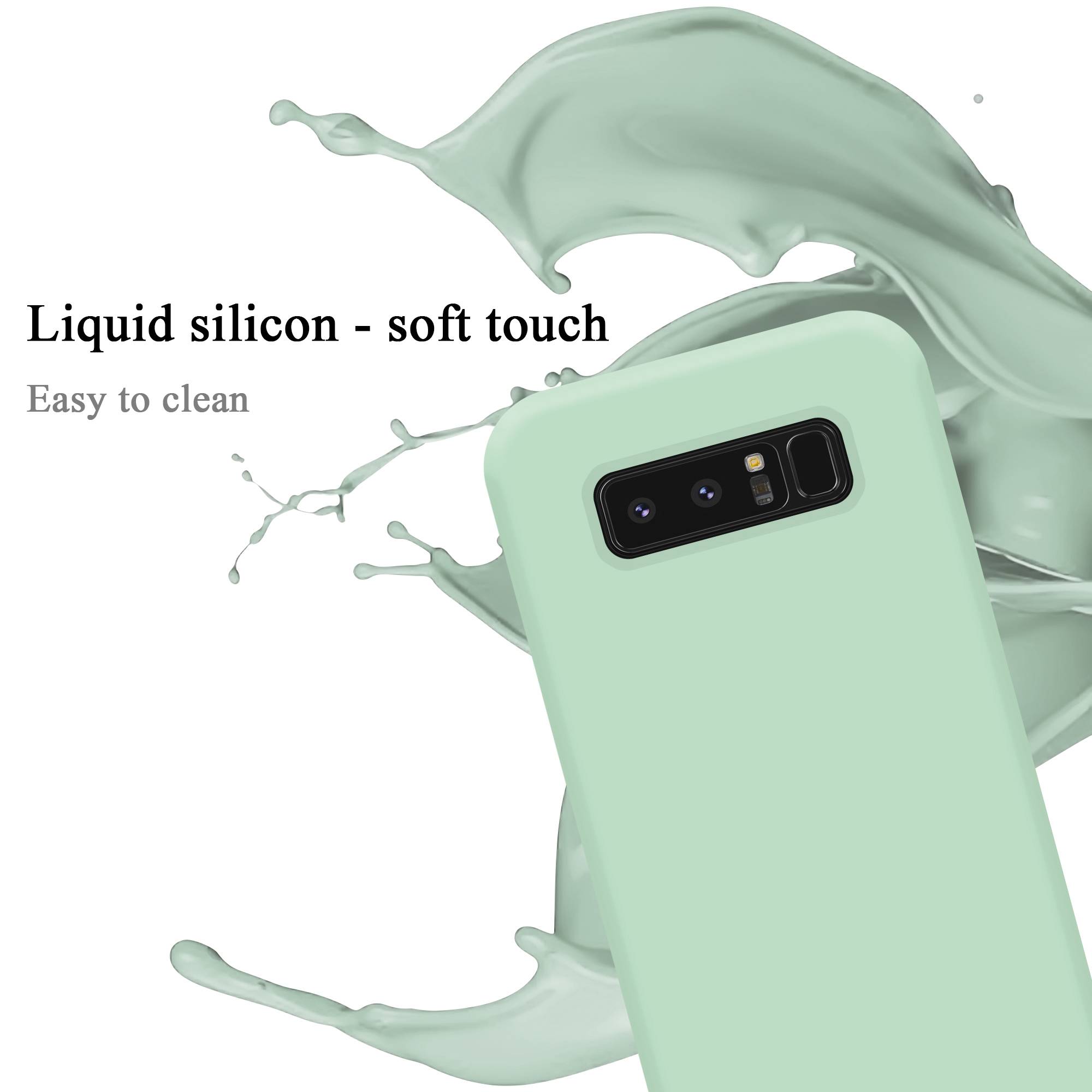 Cadorabo Schutzhülle für Samsung Galaxy NOTE 8 Hülle in Grün Handyhülle Case Cover TPU Etui