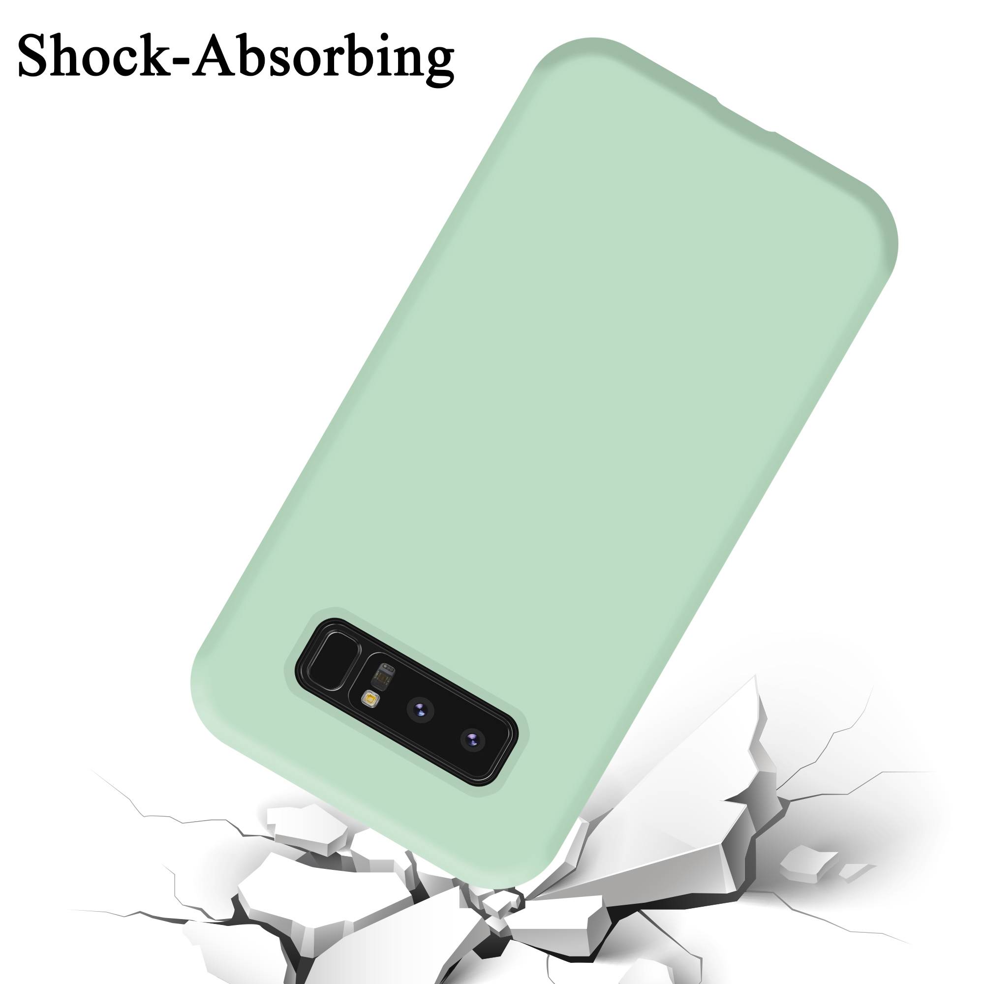 Cadorabo Schutzhülle für Samsung Galaxy NOTE 8 Hülle in Grün Handyhülle Case Cover TPU Etui
