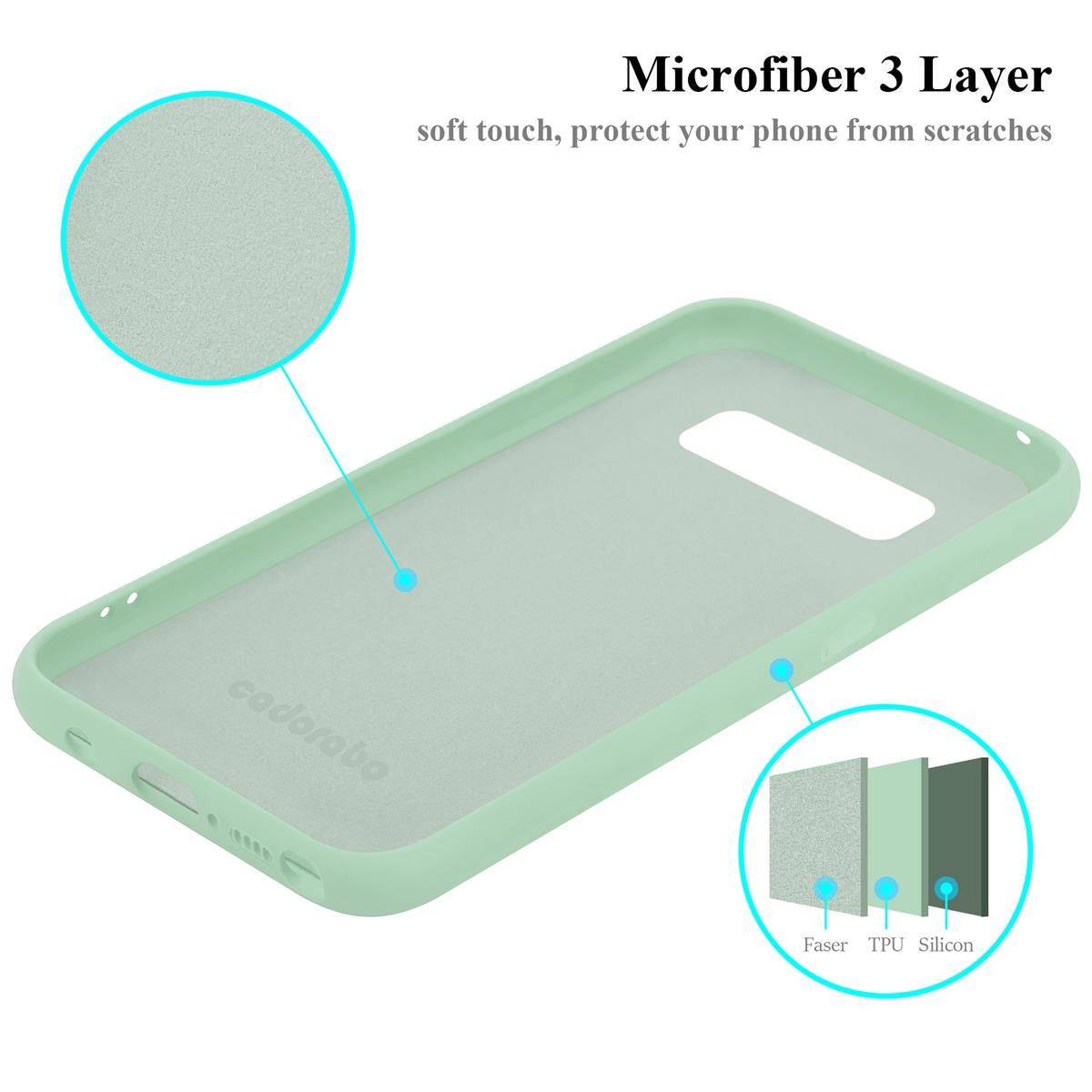 Cadorabo Schutzhülle für Samsung Galaxy NOTE 8 Hülle in Grün Handyhülle Case Cover TPU Etui