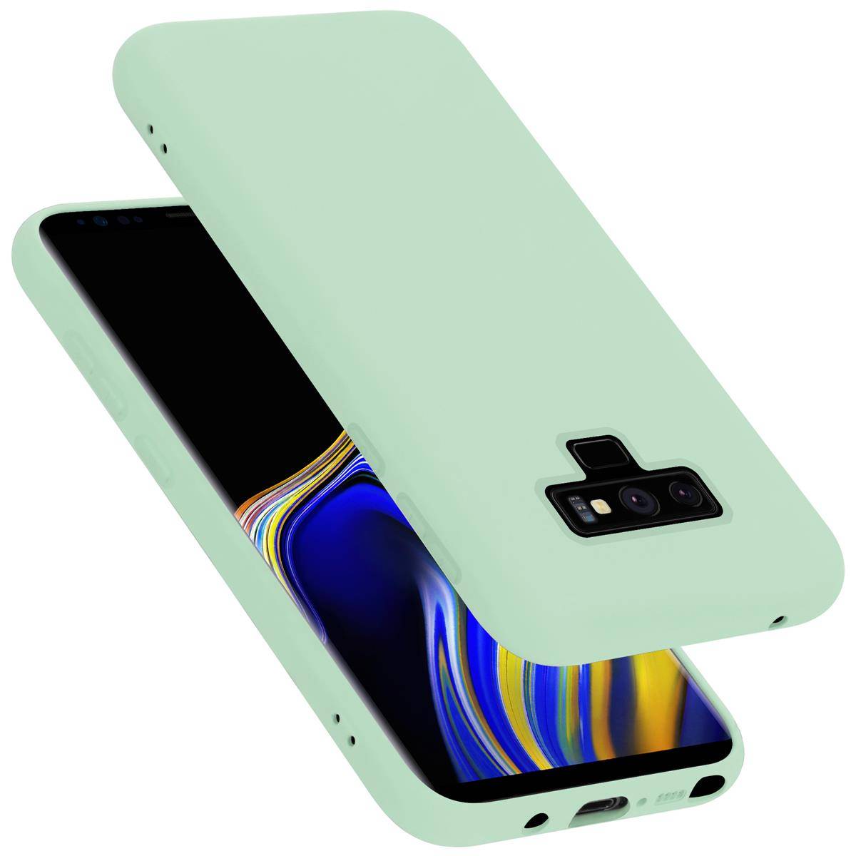 Cadorabo Schutzhülle für Samsung Galaxy NOTE 9 Hülle in Grün Handyhülle Case Cover TPU Etui