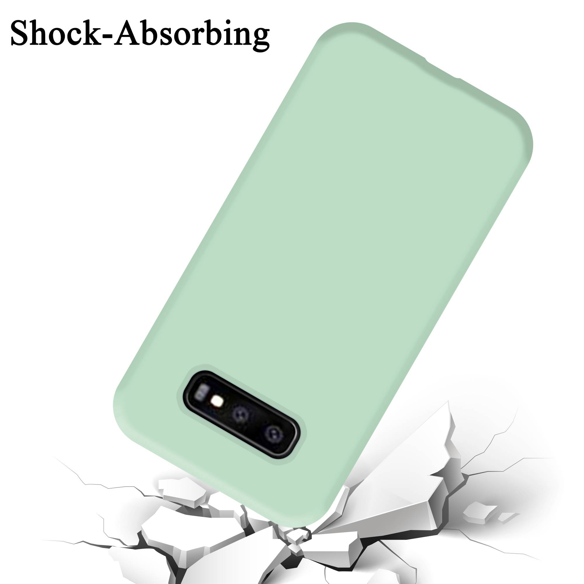 Cadorabo Schutzhülle für Samsung Galaxy S10e Hülle in Grün Handyhülle Case Cover TPU Etui