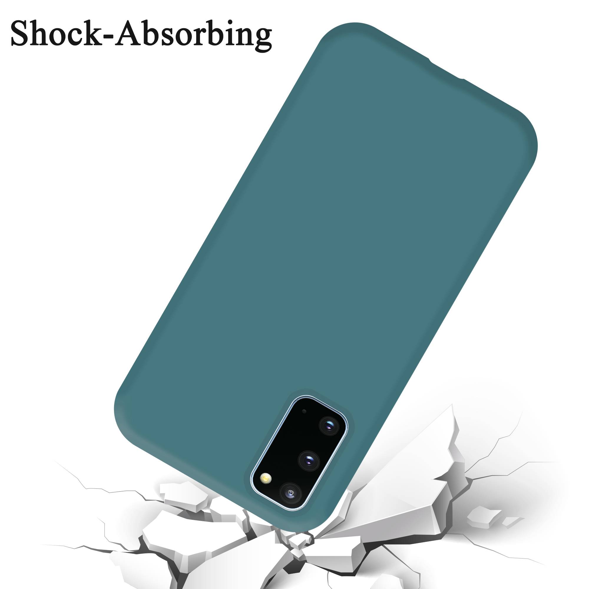 Cadorabo Schutzhülle für Samsung Galaxy S20 Hülle in Grün Handyhülle Case Cover TPU Etui