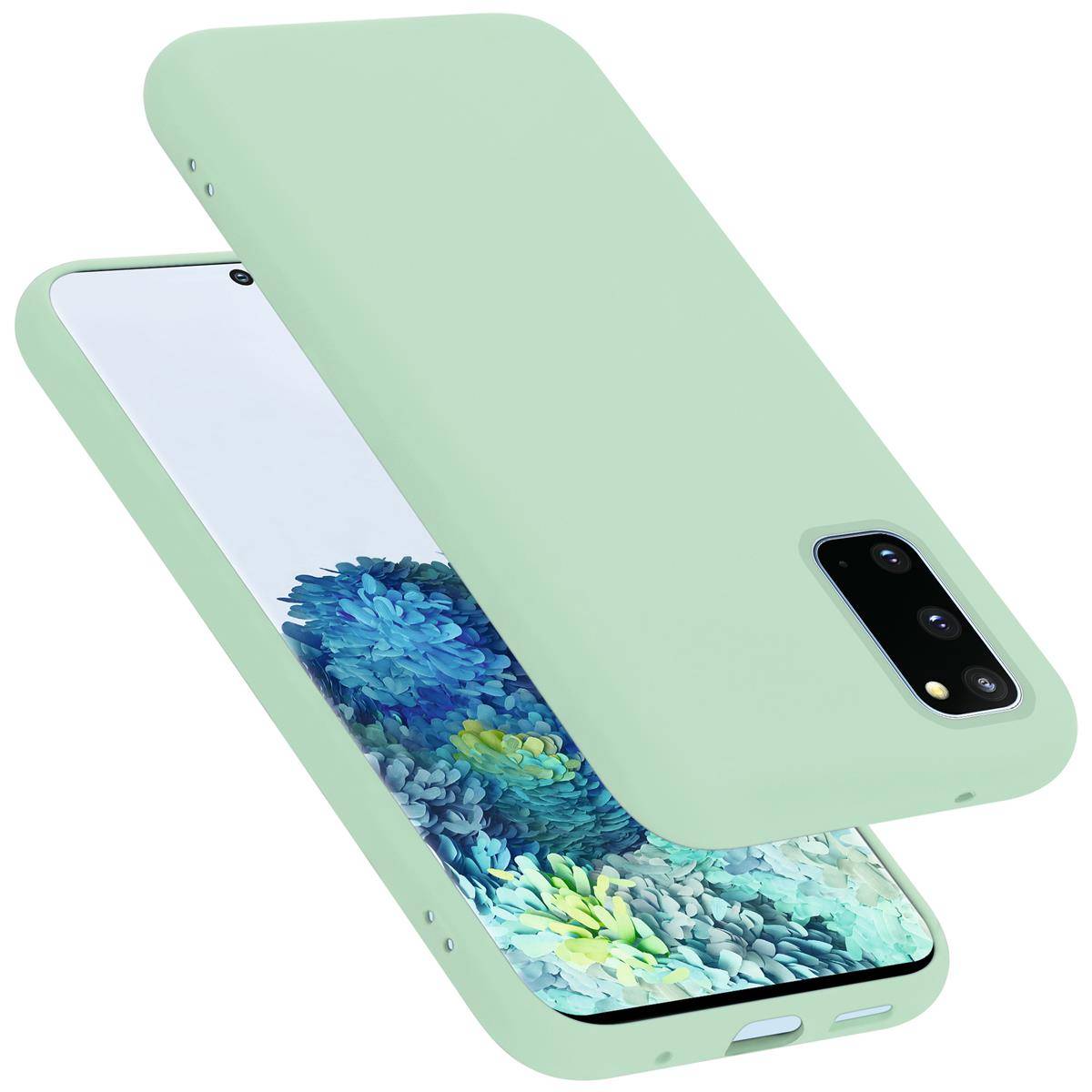 Cadorabo Schutzhülle für Samsung Galaxy S20 Hülle in Grün Handyhülle Case Cover TPU Etui