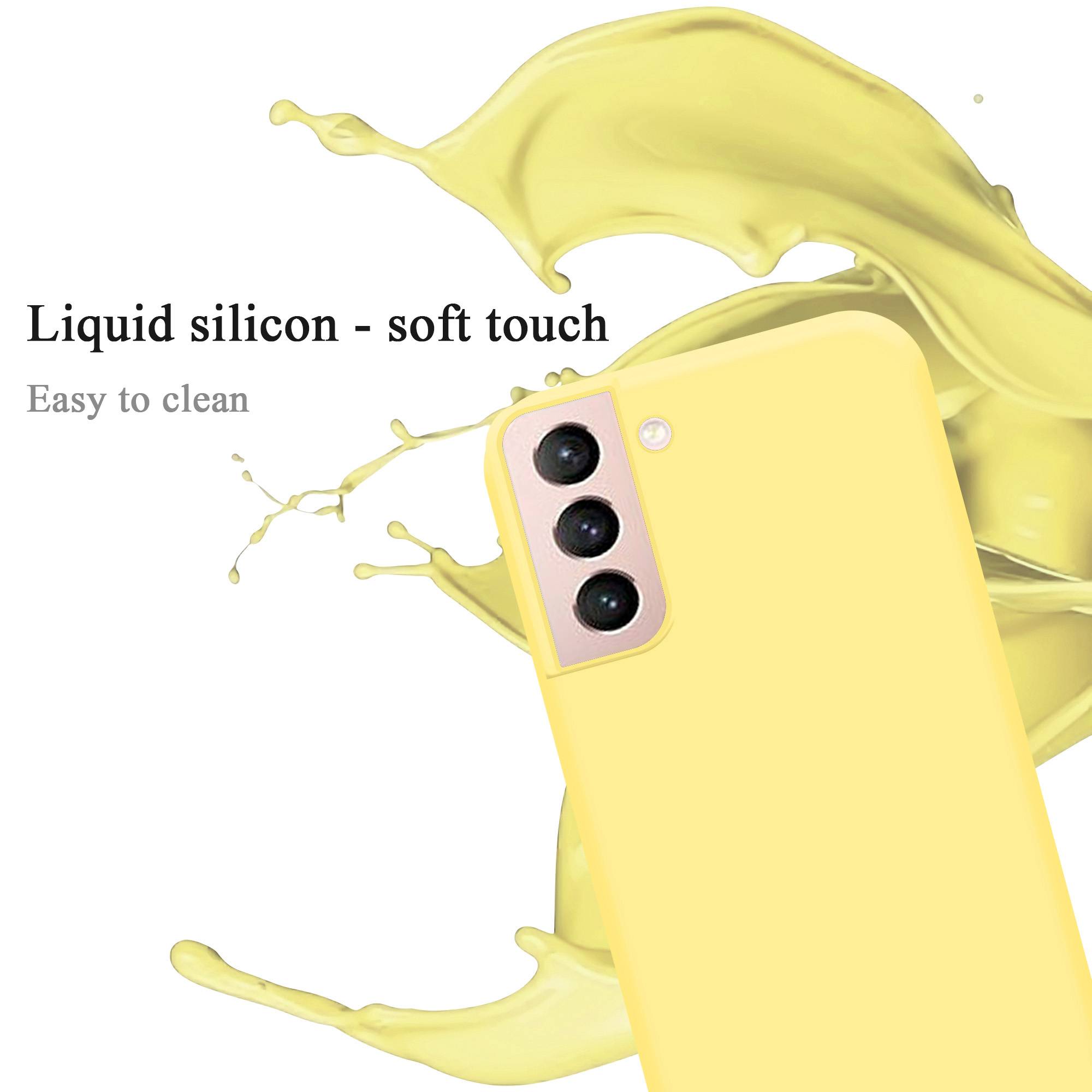 Cadorabo Schutzhülle für Samsung Galaxy S21 5G Hülle in Gelb Handyhülle Case Cover TPU Etui