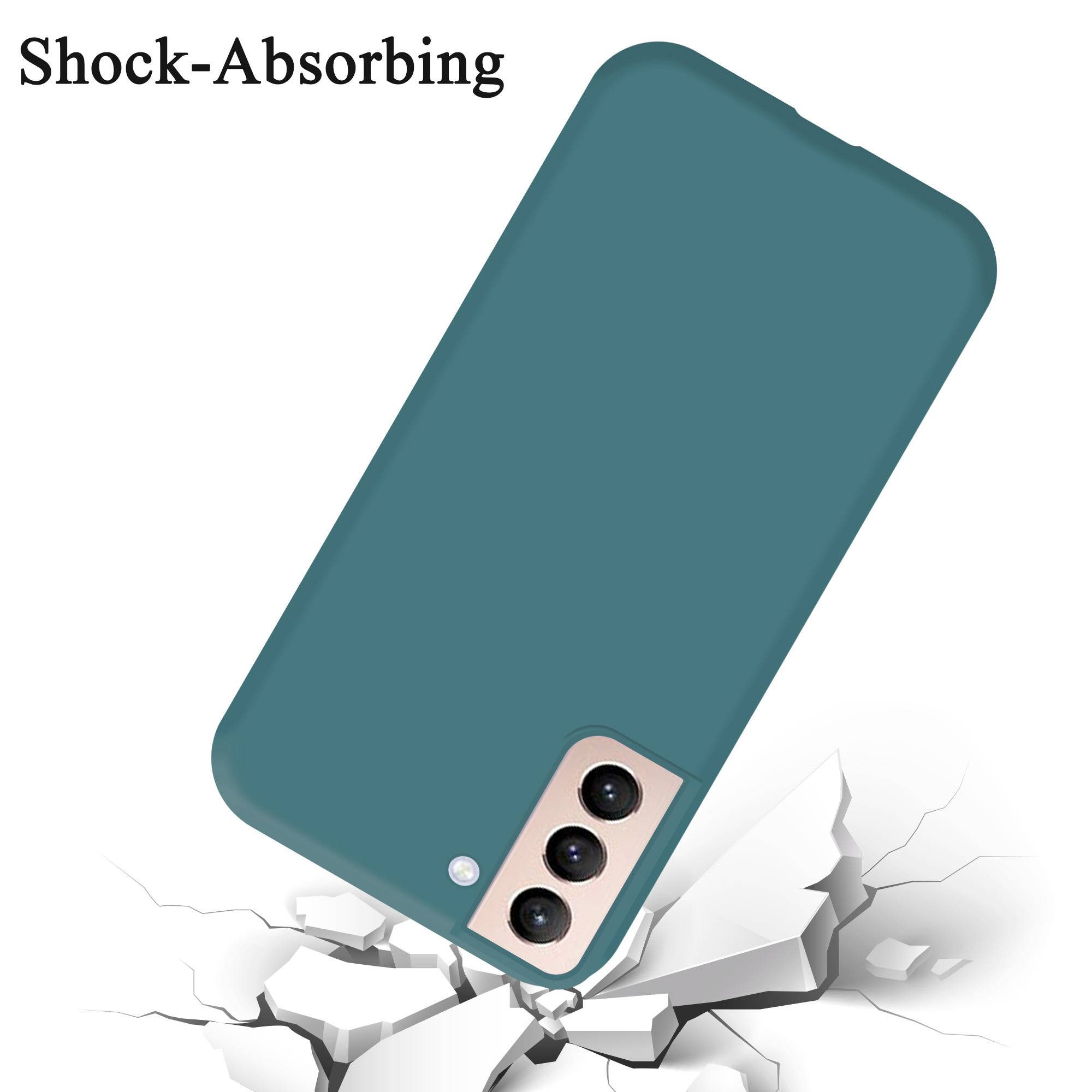 Cadorabo Schutzhülle für Samsung Galaxy S21 PLUS Hülle in Grün Handyhülle Case Cover TPU Etui