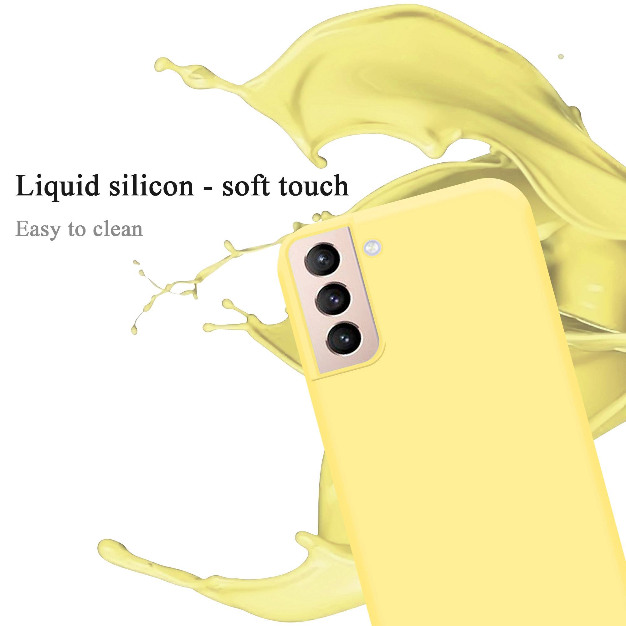 Cadorabo Schutzhülle für Samsung Galaxy S21 PLUS Hülle in Gelb Handyhülle Case Cover TPU Etui