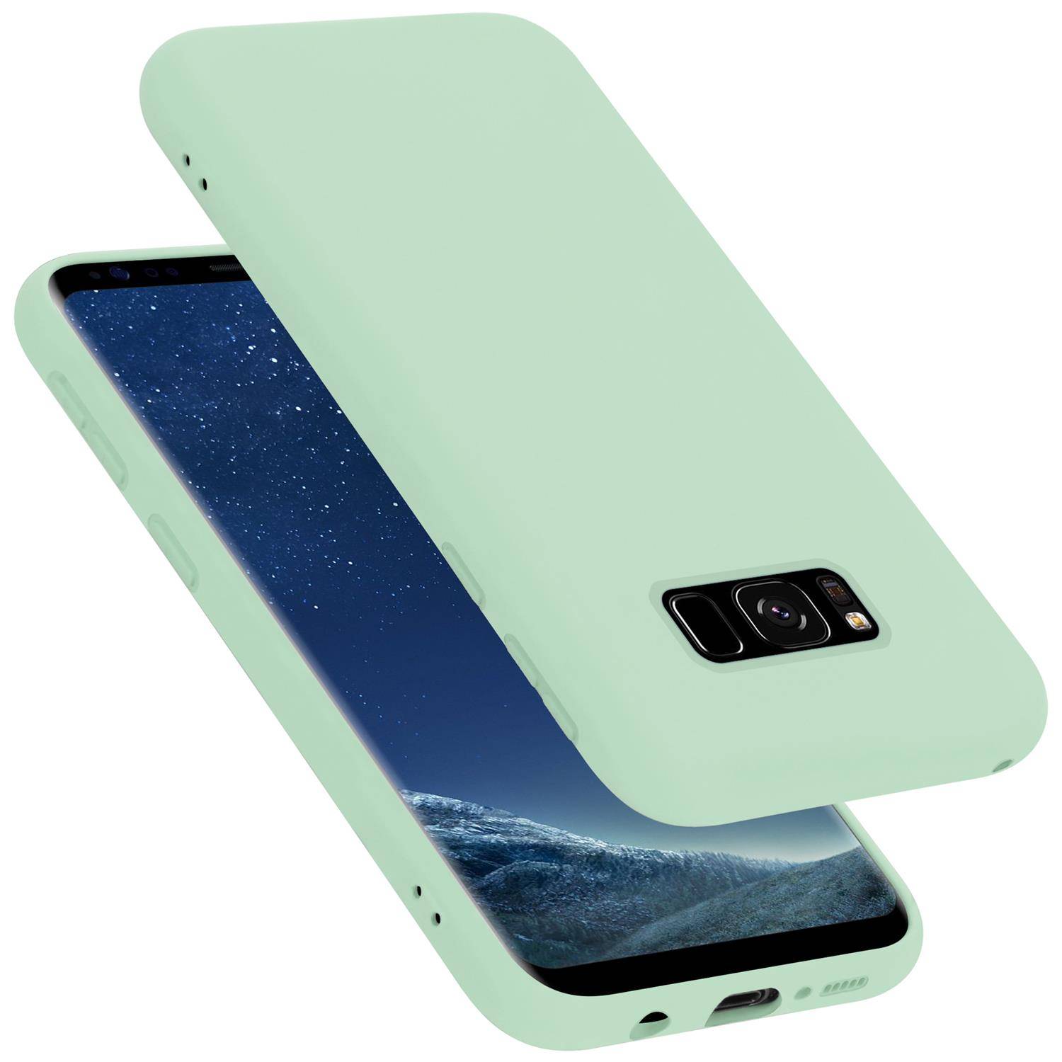 Cadorabo Schutzhülle für Samsung Galaxy S8 Hülle in Grün Handyhülle Case Cover TPU Etui