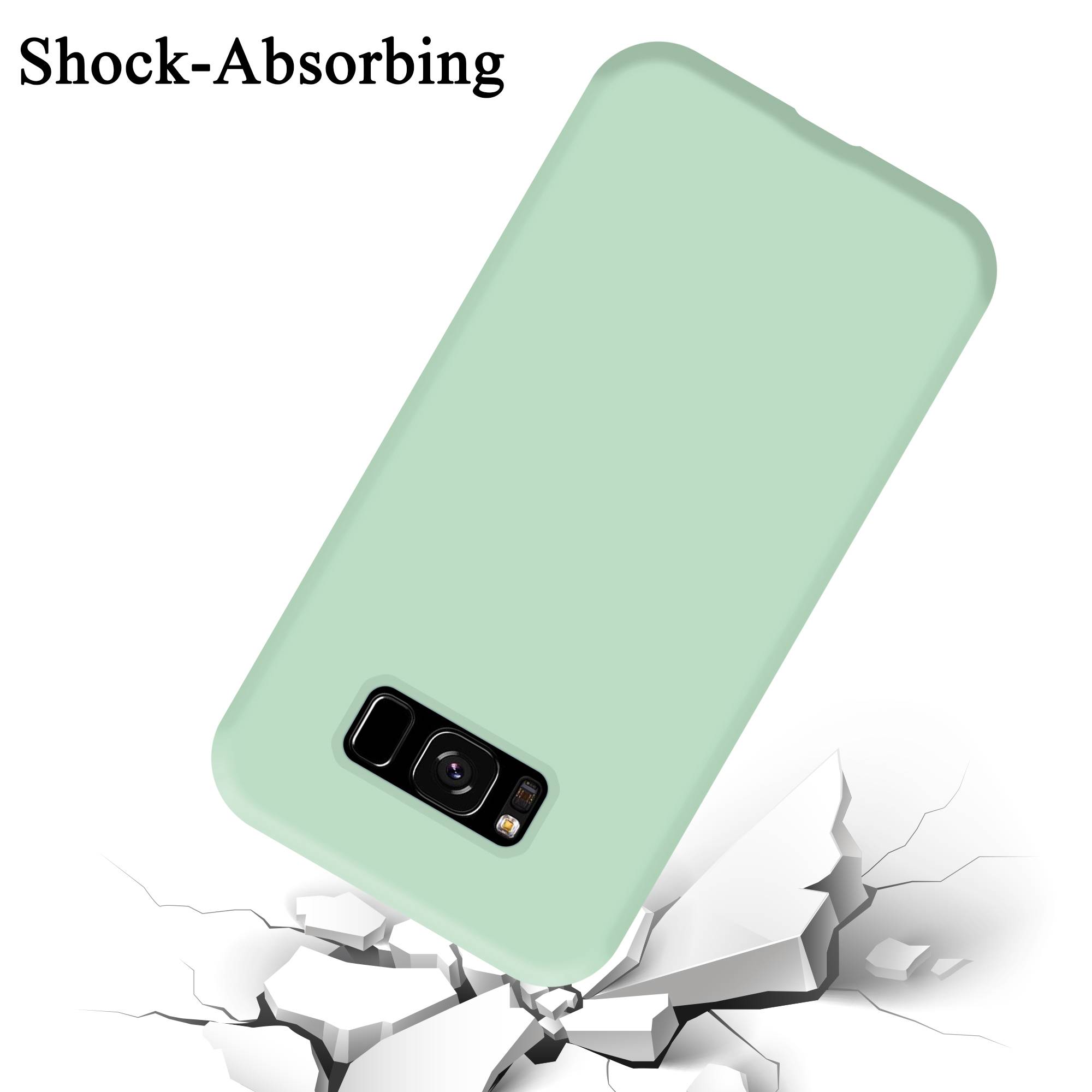 Cadorabo Schutzhülle für Samsung Galaxy S8 Hülle in Grün Handyhülle Case Cover TPU Etui