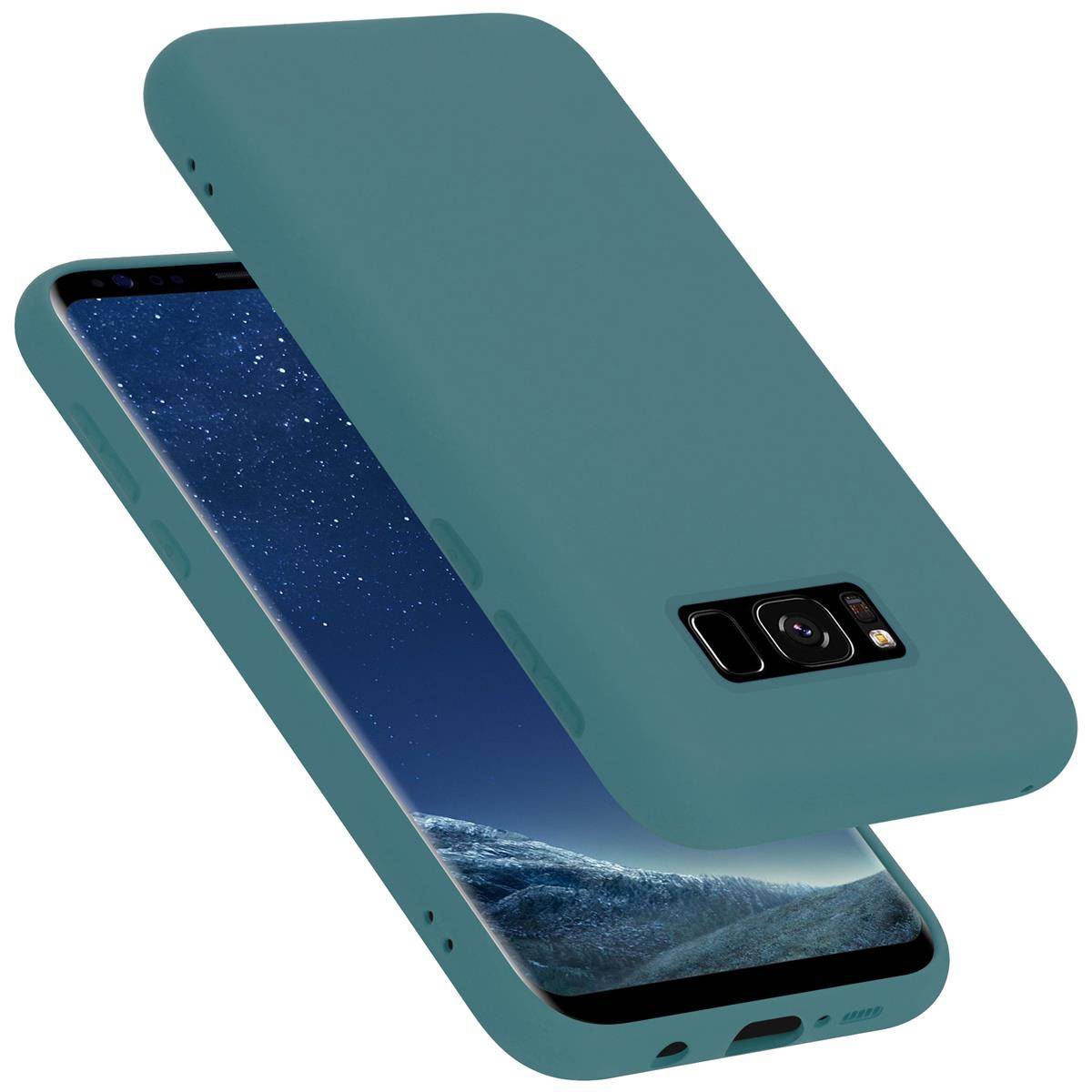 Cadorabo Schutzhülle für Samsung Galaxy S8 PLUS Hülle in Grün Handyhülle Case Cover TPU Etui