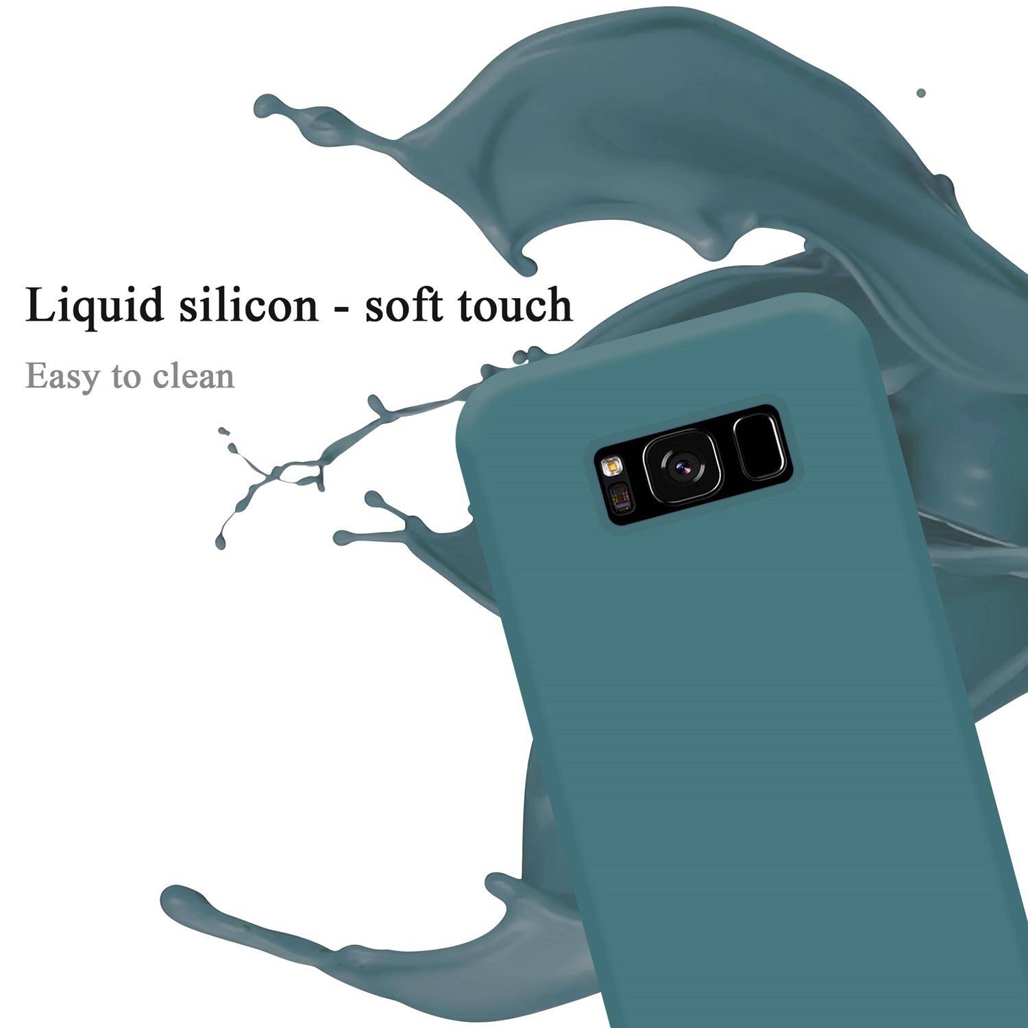 Cadorabo Schutzhülle für Samsung Galaxy S8 PLUS Hülle in Grün Handyhülle Case Cover TPU Etui