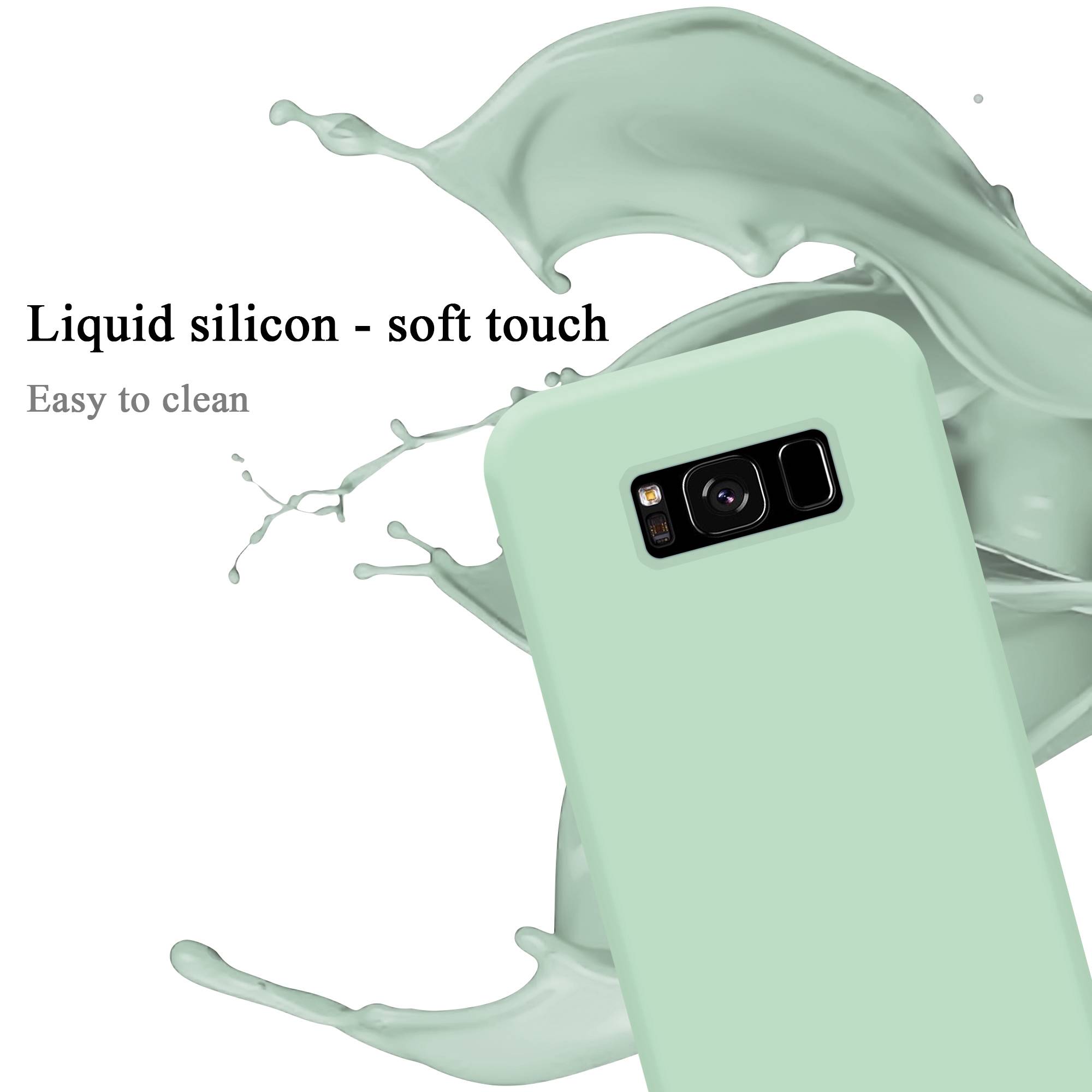 Cadorabo Schutzhülle für Samsung Galaxy S8 PLUS Hülle in Grün Handyhülle Case Cover TPU Etui