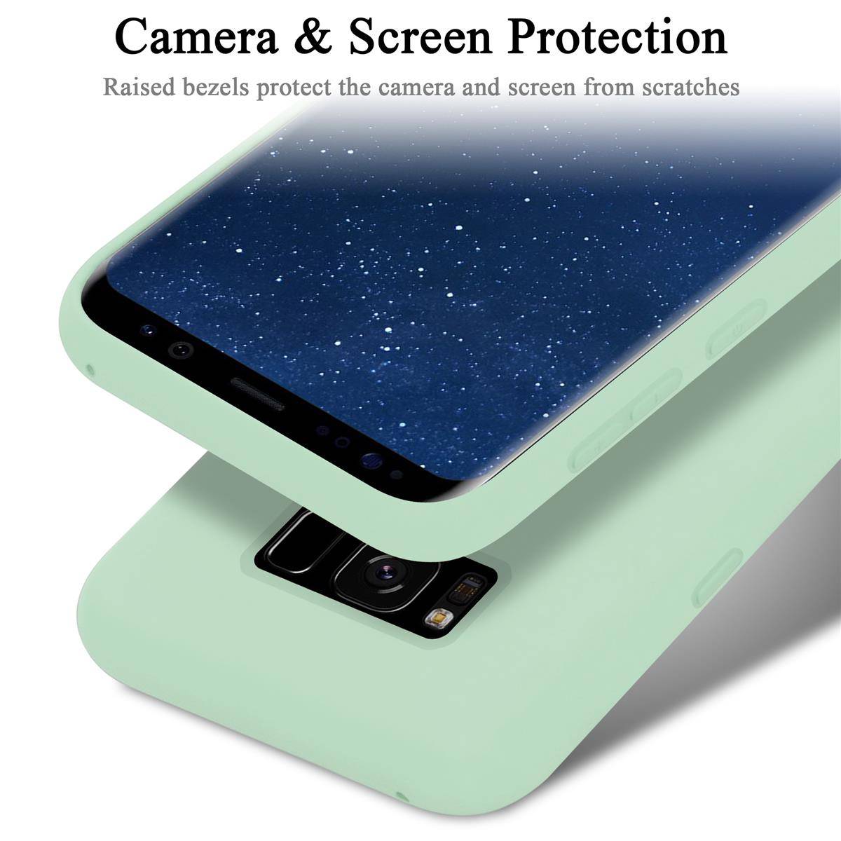 Cadorabo Schutzhülle für Samsung Galaxy S8 PLUS Hülle in Grün Handyhülle Case Cover TPU Etui