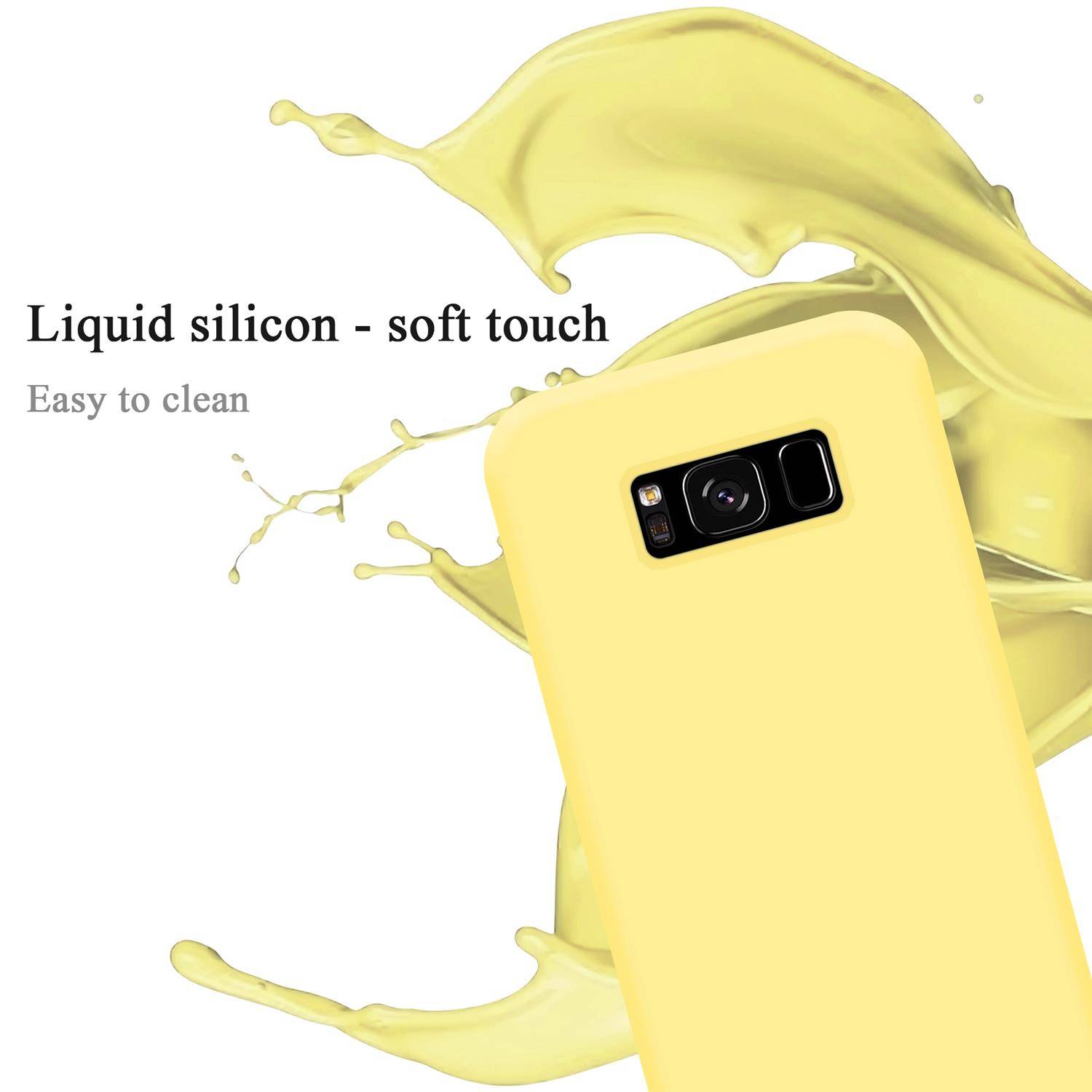 Cadorabo Schutzhülle für Samsung Galaxy S8 PLUS Hülle in Gelb Handyhülle Case Cover TPU Etui