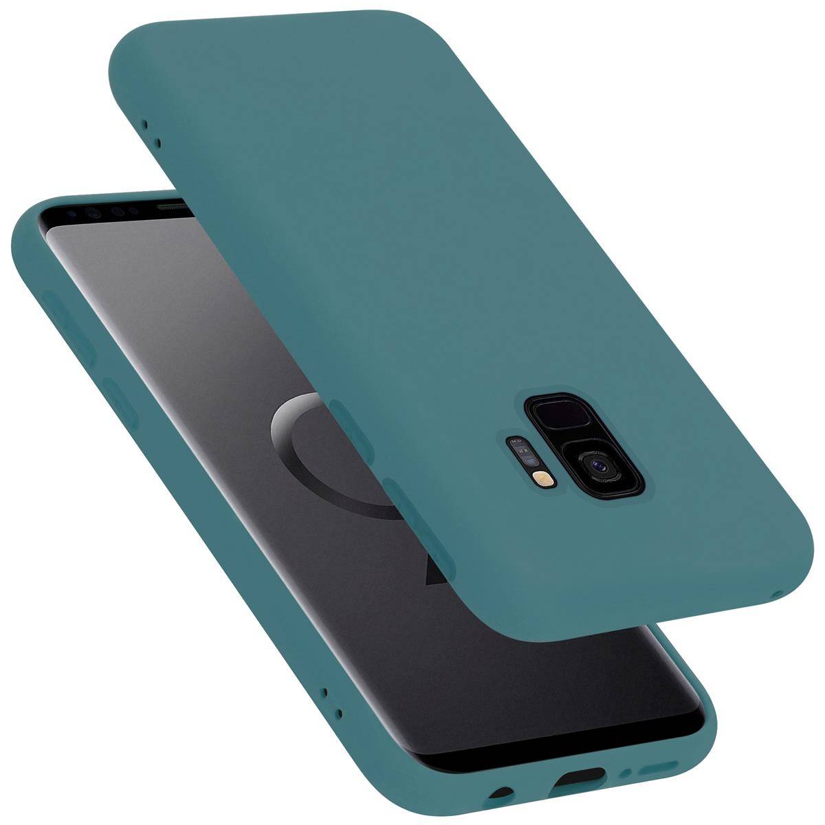 Cadorabo Schutzhülle für Samsung Galaxy S9 Hülle in Grün Handyhülle Case Cover TPU Etui