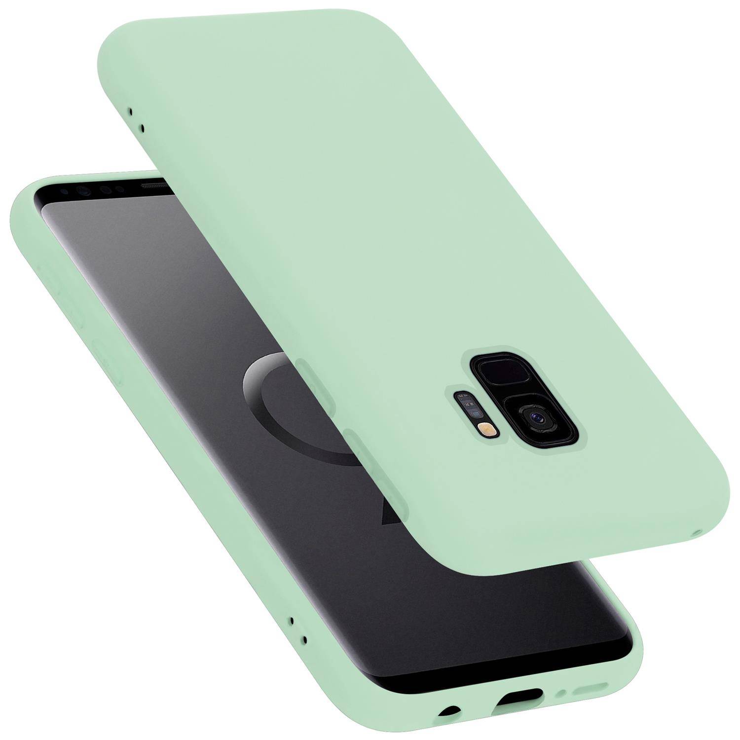 Cadorabo Schutzhülle für Samsung Galaxy S9 Hülle in Grün Handyhülle Case Cover TPU Etui