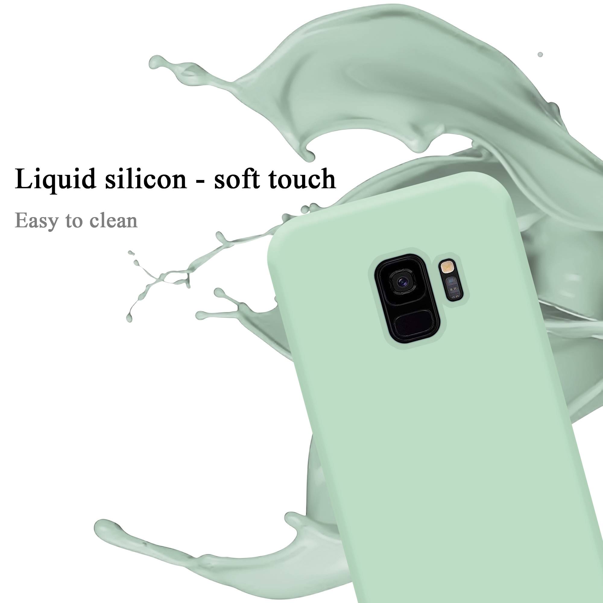 Cadorabo Schutzhülle für Samsung Galaxy S9 Hülle in Grün Handyhülle Case Cover TPU Etui