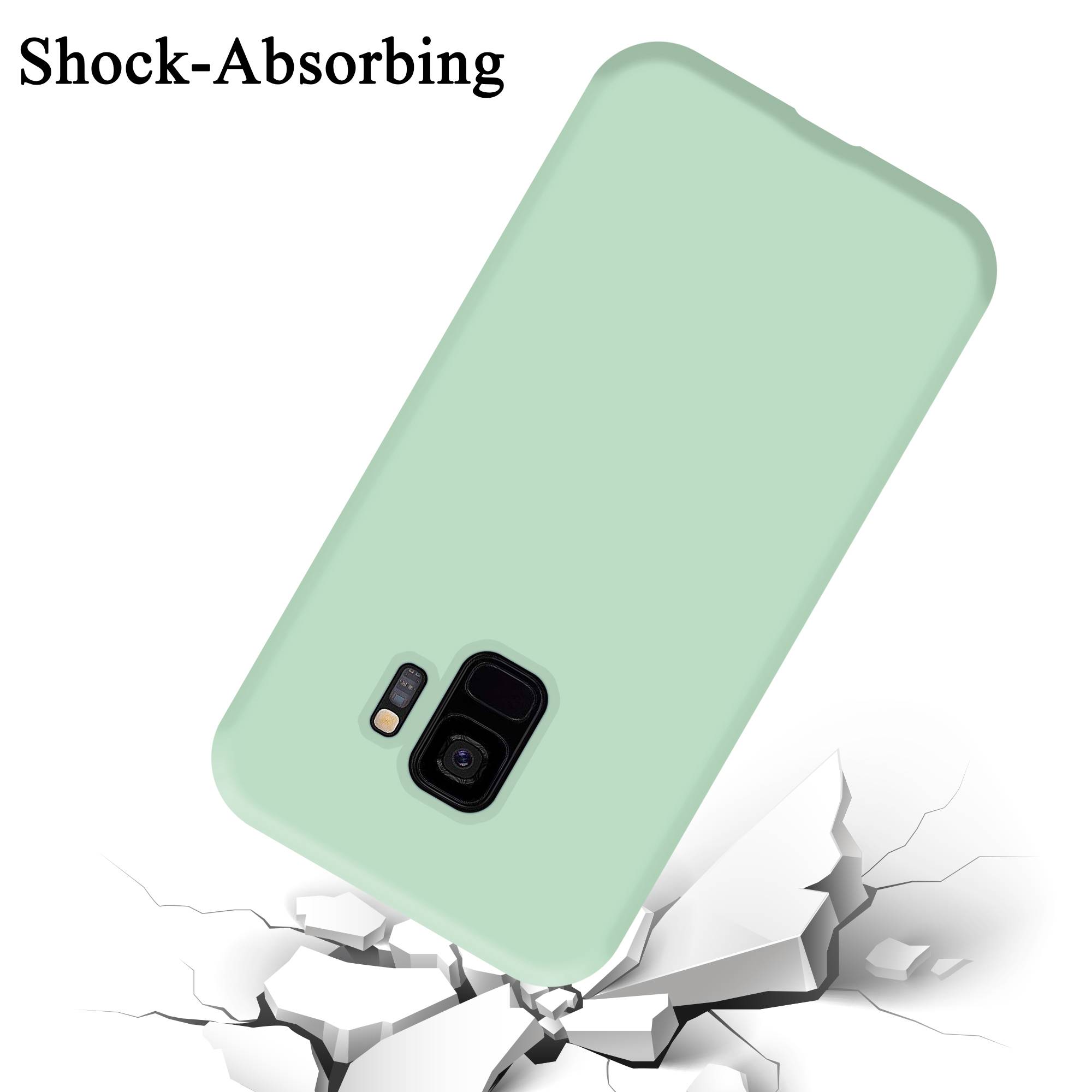 Cadorabo Schutzhülle für Samsung Galaxy S9 Hülle in Grün Handyhülle Case Cover TPU Etui