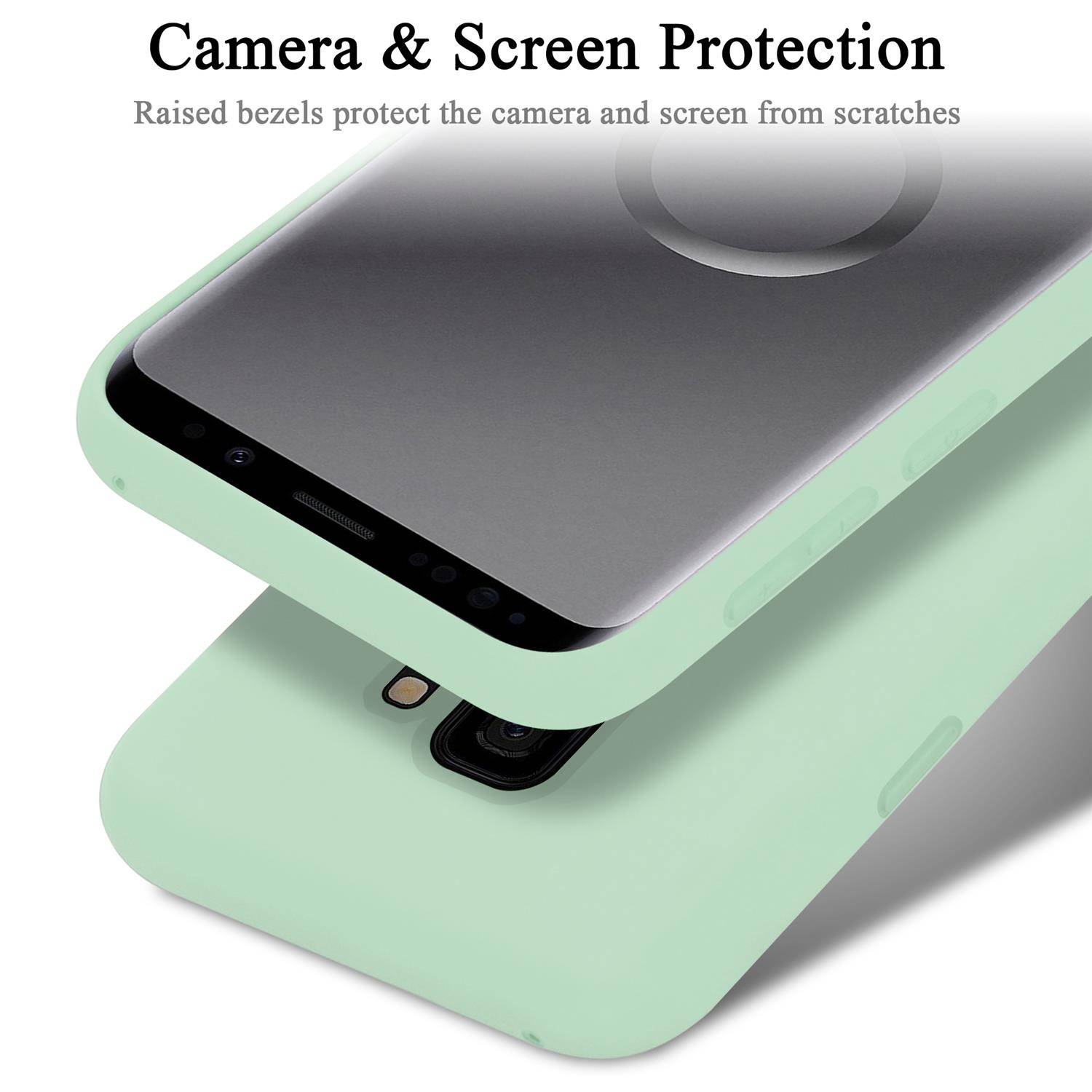 Cadorabo Schutzhülle für Samsung Galaxy S9 Hülle in Grün Handyhülle Case Cover TPU Etui
