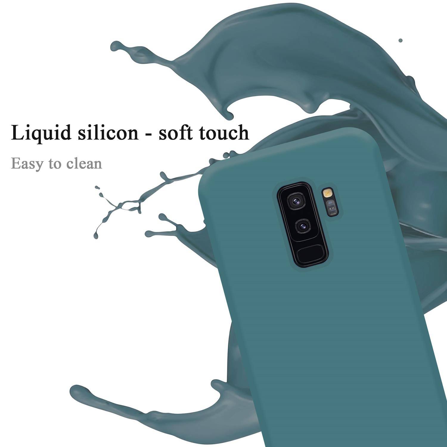 Cadorabo Schutzhülle für Samsung Galaxy S9 PLUS Hülle in Grün Handyhülle Case Cover TPU Etui