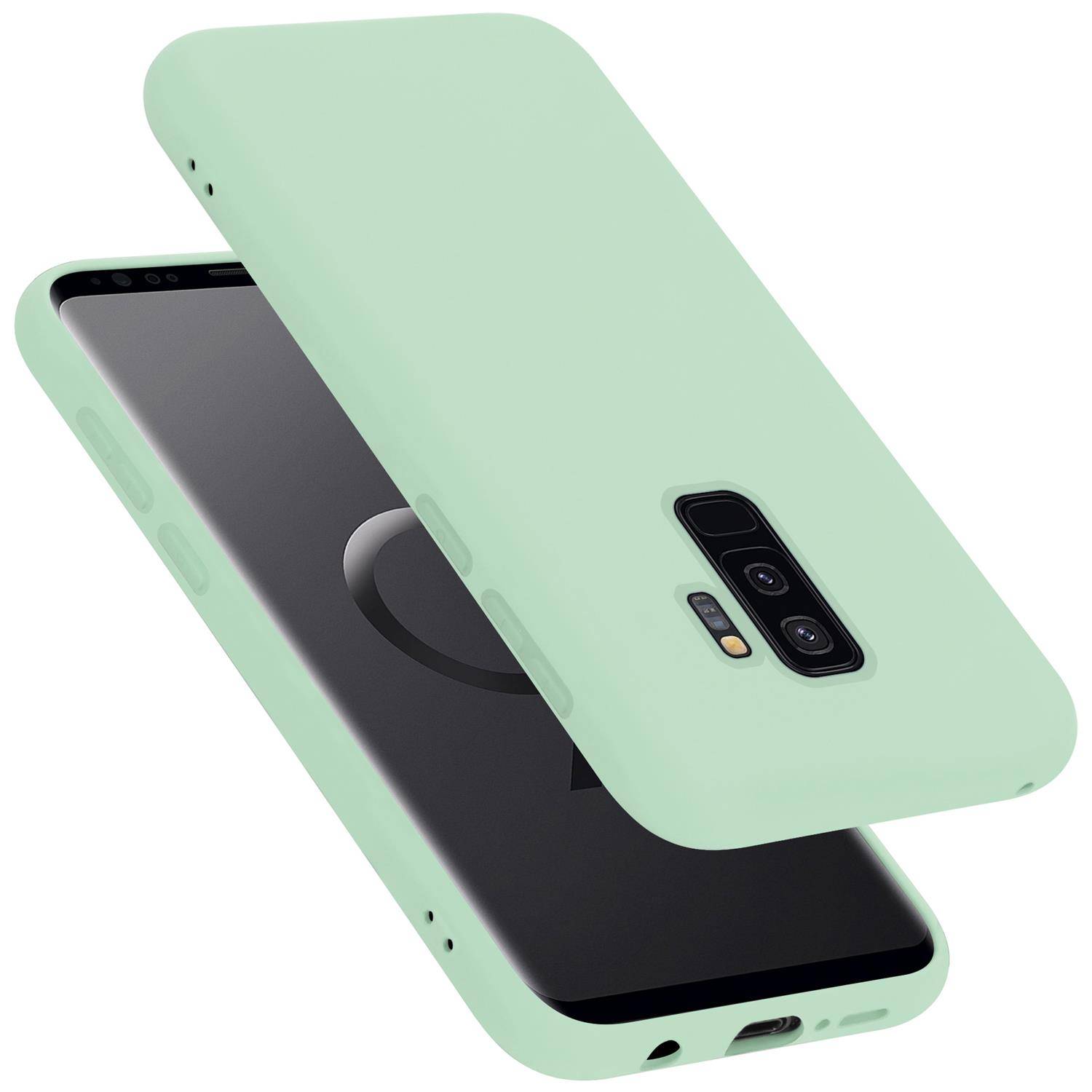 Cadorabo Schutzhülle für Samsung Galaxy S9 PLUS Hülle in Grün Handyhülle Case Cover TPU Etui