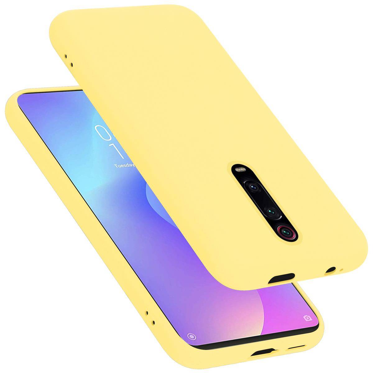 Cadorabo Schutzhülle für Xiaomi Mi 9T / Mi 9T PRO / RedMi K20 / RedMi K20 PRO Hülle in Gelb Handyhülle Case Cover TPU