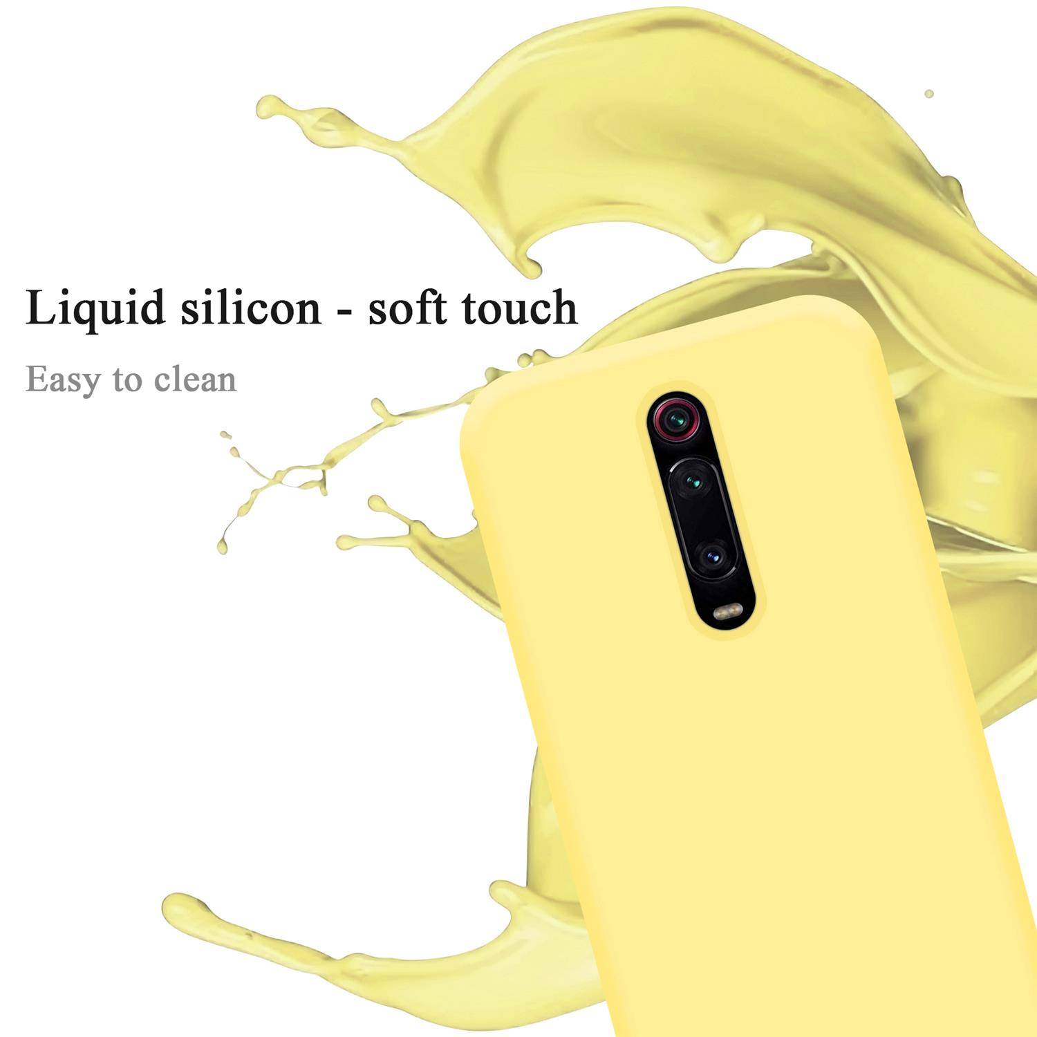 Cadorabo Schutzhülle für Xiaomi Mi 9T / Mi 9T PRO / RedMi K20 / RedMi K20 PRO Hülle in Gelb Handyhülle Case Cover TPU