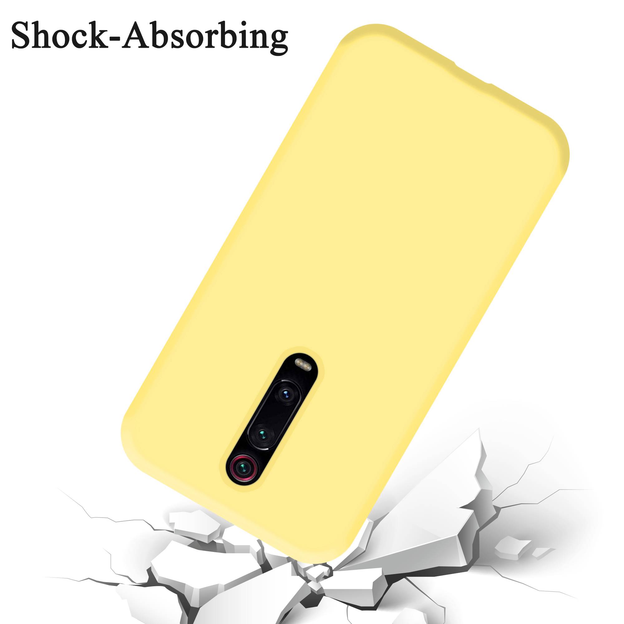 Cadorabo Schutzhülle für Xiaomi Mi 9T / Mi 9T PRO / RedMi K20 / RedMi K20 PRO Hülle in Gelb Handyhülle Case Cover TPU