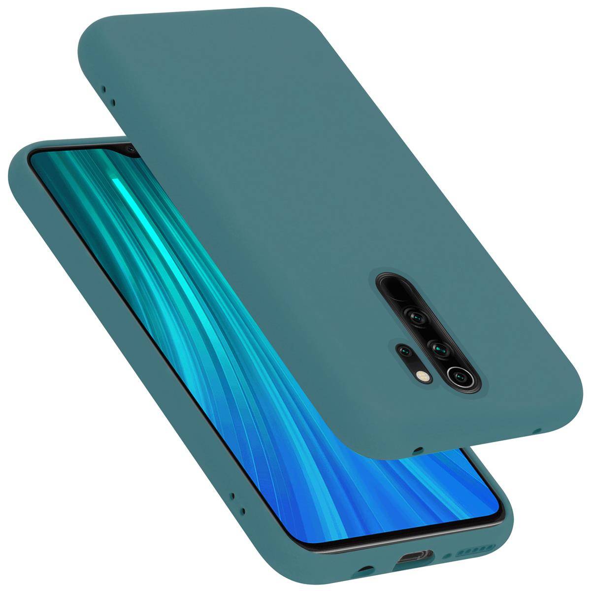 Cadorabo Schutzhülle für Xiaomi RedMi NOTE 8 PRO Hülle in Grün Handyhülle Case Cover TPU Etui
