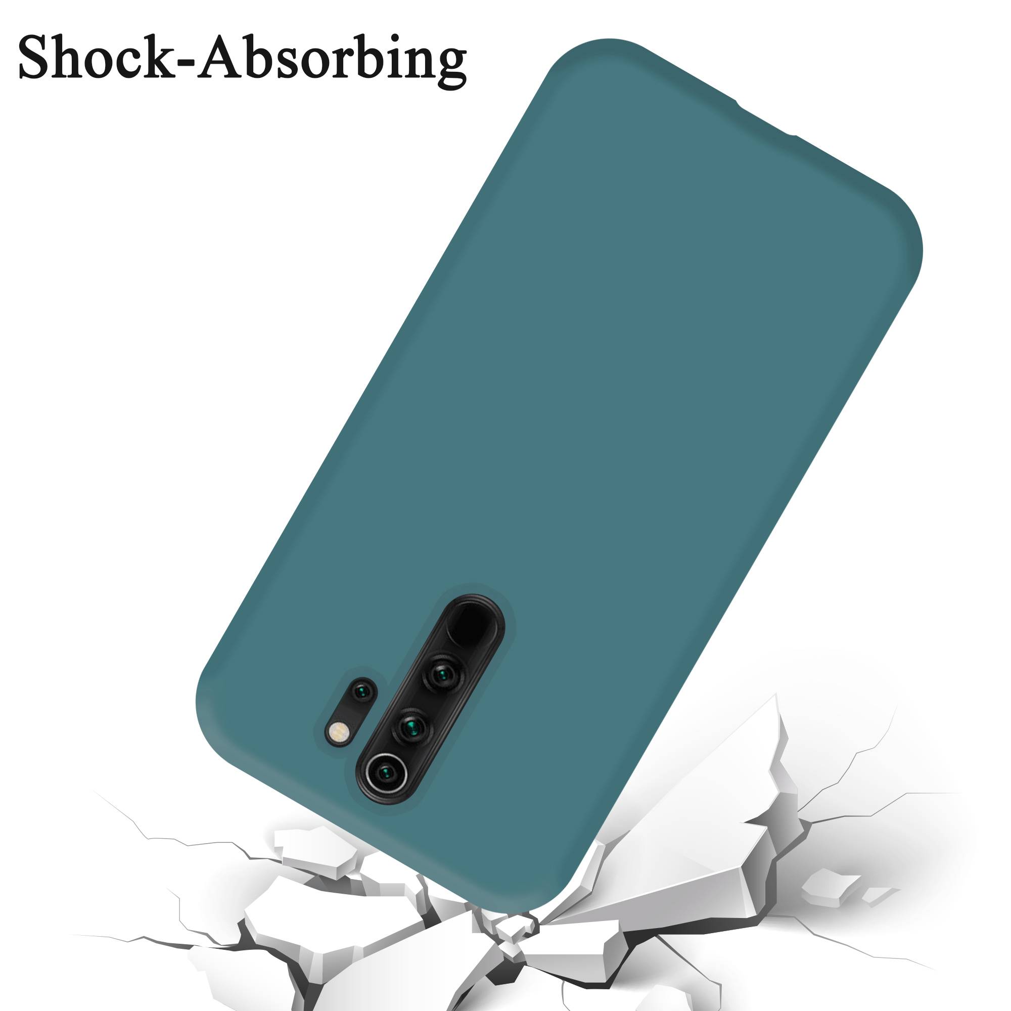 Cadorabo Schutzhülle für Xiaomi RedMi NOTE 8 PRO Hülle in Grün Handyhülle Case Cover TPU Etui