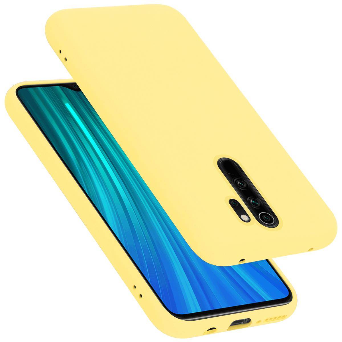 Cadorabo Schutzhülle für Xiaomi RedMi NOTE 8 PRO Hülle in Gelb Handyhülle Case Cover TPU Etui
