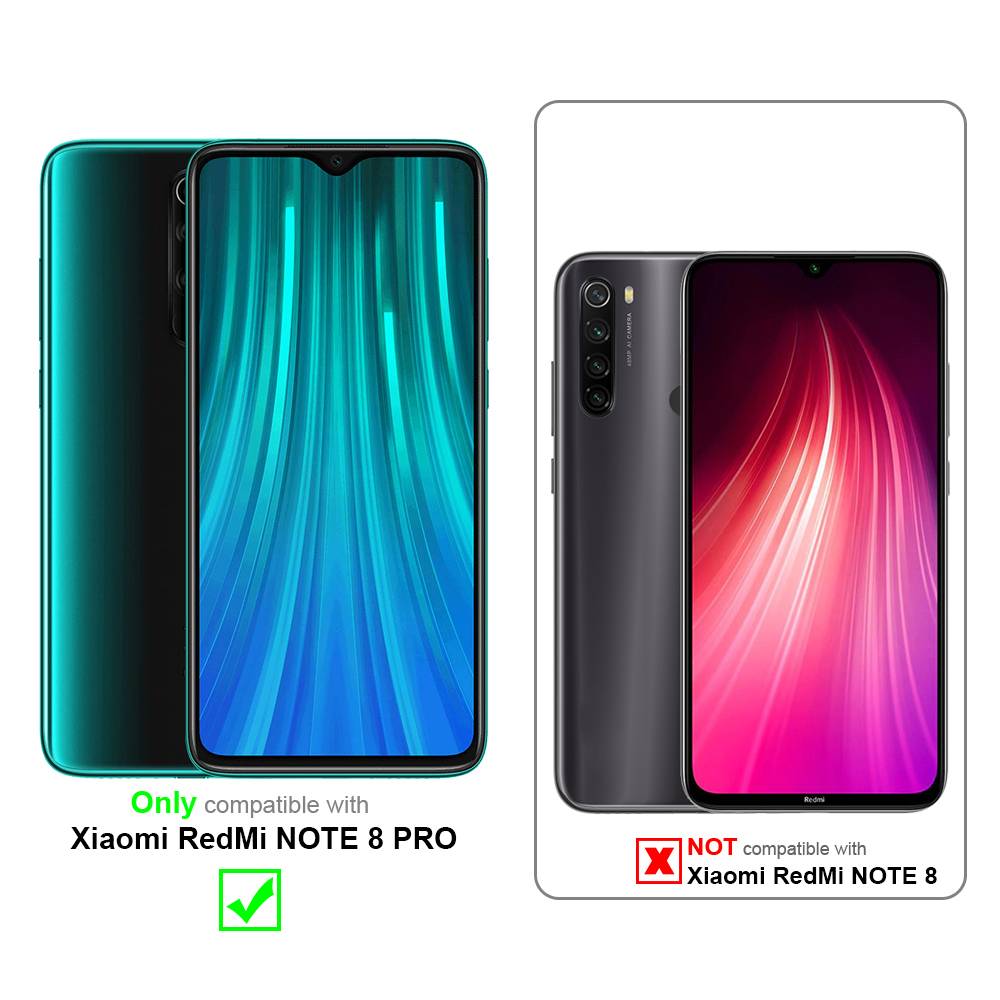 Cadorabo Schutzhülle für Xiaomi RedMi NOTE 8 PRO Hülle in Gelb Handyhülle Case Cover TPU Etui