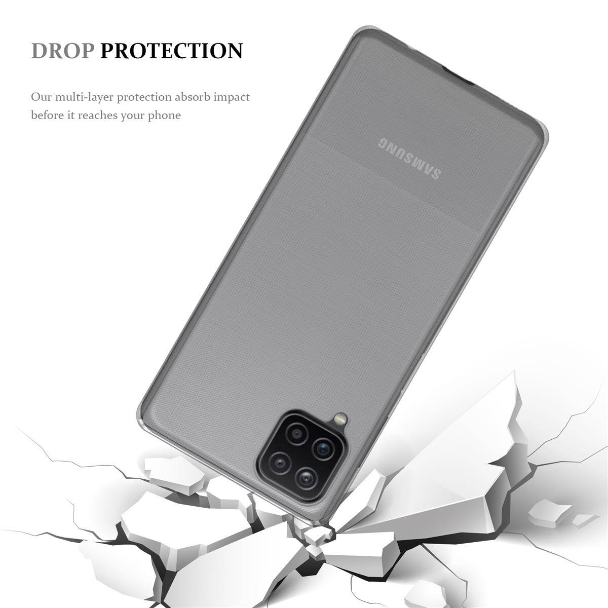 Cadorabo Hülle für Samsung Galaxy A12 / M12 Schutz Hülle in natur Schutzhülle TPU Silikon Cover Etui Case