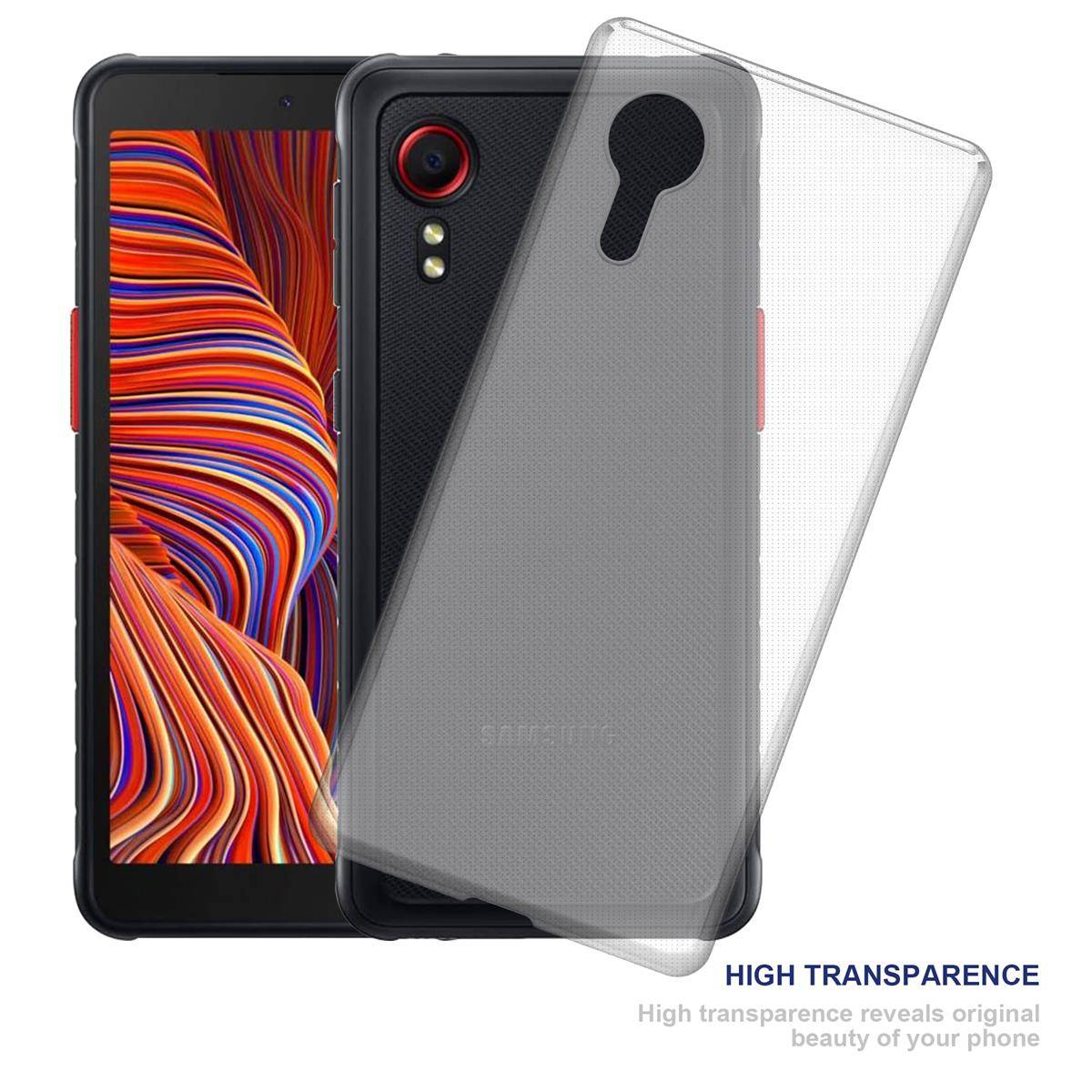 Cadorabo Hülle für Samsung Galaxy Xcover 5 Schutz Hülle in natur Schutzhülle TPU Silikon Cover Etui Case